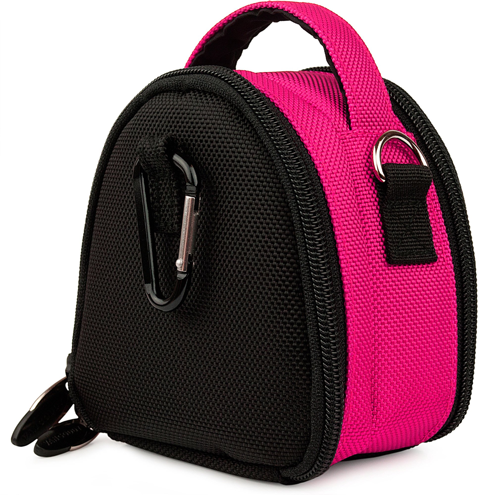 Hot Pink Camera Bag Case for Samsung AQ100 CL80 ST100 ST700 ES80 HZ10W MV800 PL20 PL90 PL200 Digital Cameras with 6