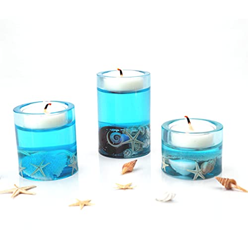 VALINK DIY Crystal Epoxy Candle Holder Silicone Mold - Resin Candle Making Kit for Home Decor, Wedding Centerpieces & Bar Accessories - Perfect for Handmade Crafts, Gifts & Kitchen Decorations