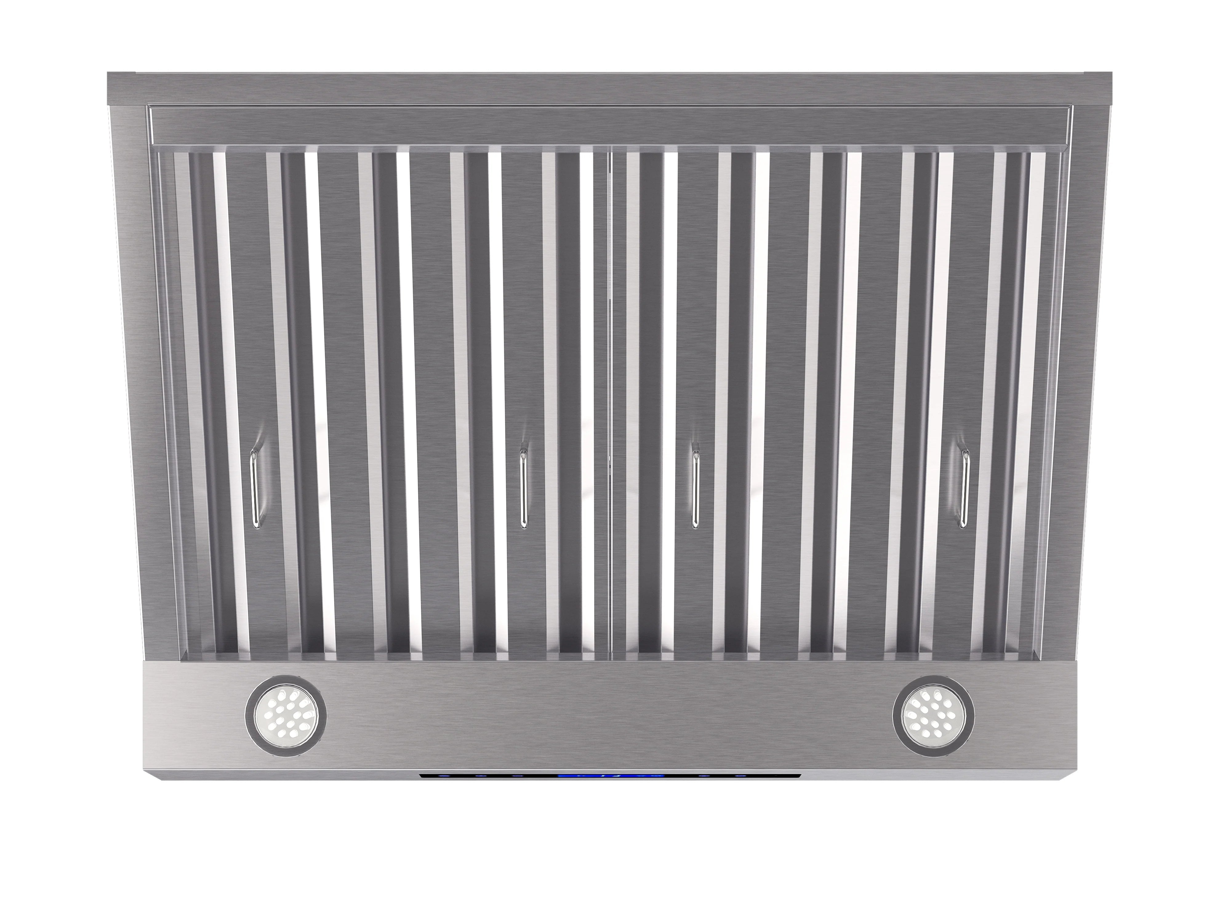 Forno 30'' 500 CFM Stainless Steel Wall Mount Range Hood - FRHWM5030 - Powerful Kitchen Ventilation for Smoke & Odor Removal - Perfect for Home Cooking & Grilling