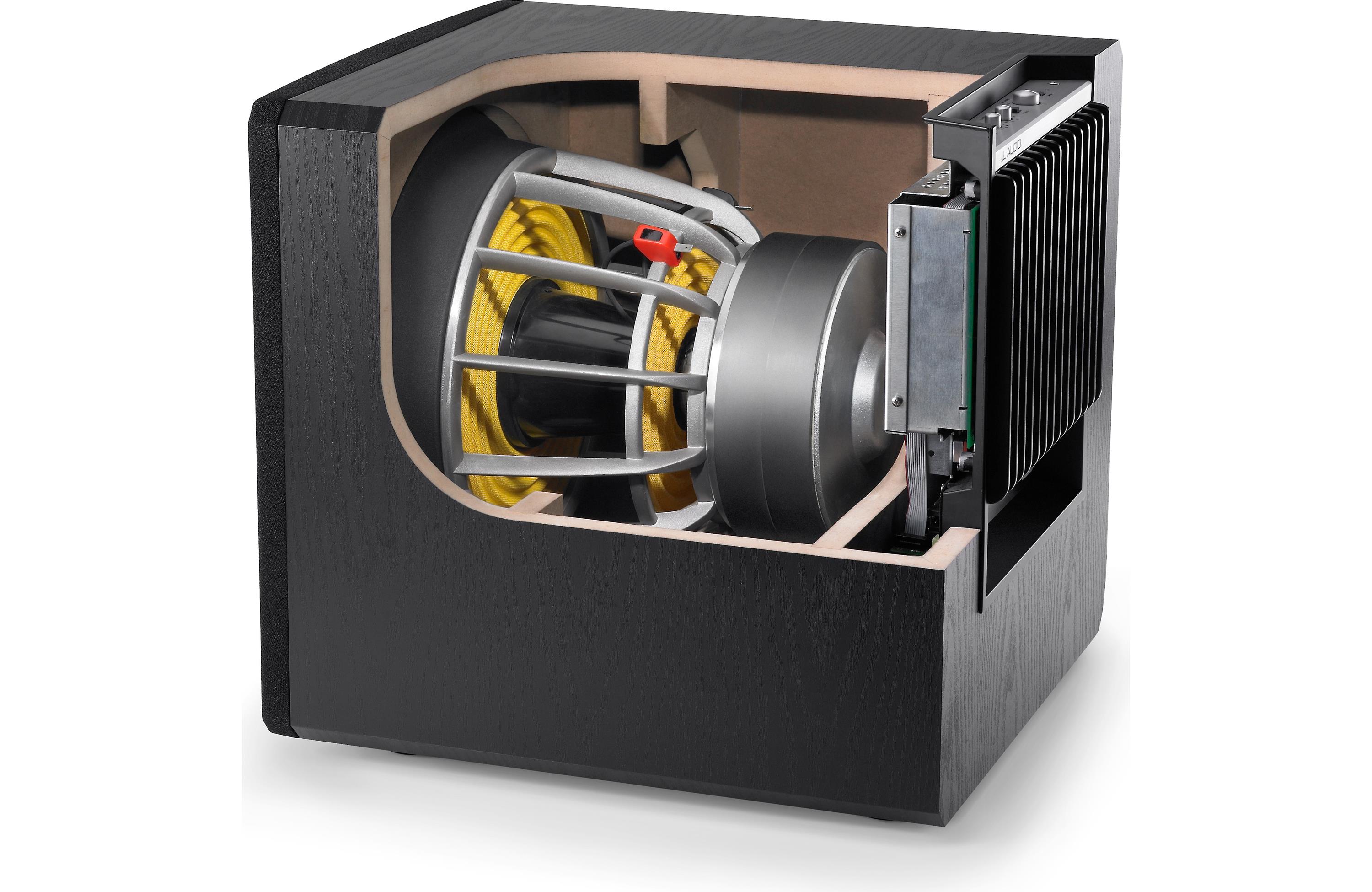 JL Audio E SUB 112 ASH 12 Inch 300W Powered Subwoofer - Premium Bass for Home Theater & Car Audio Systems