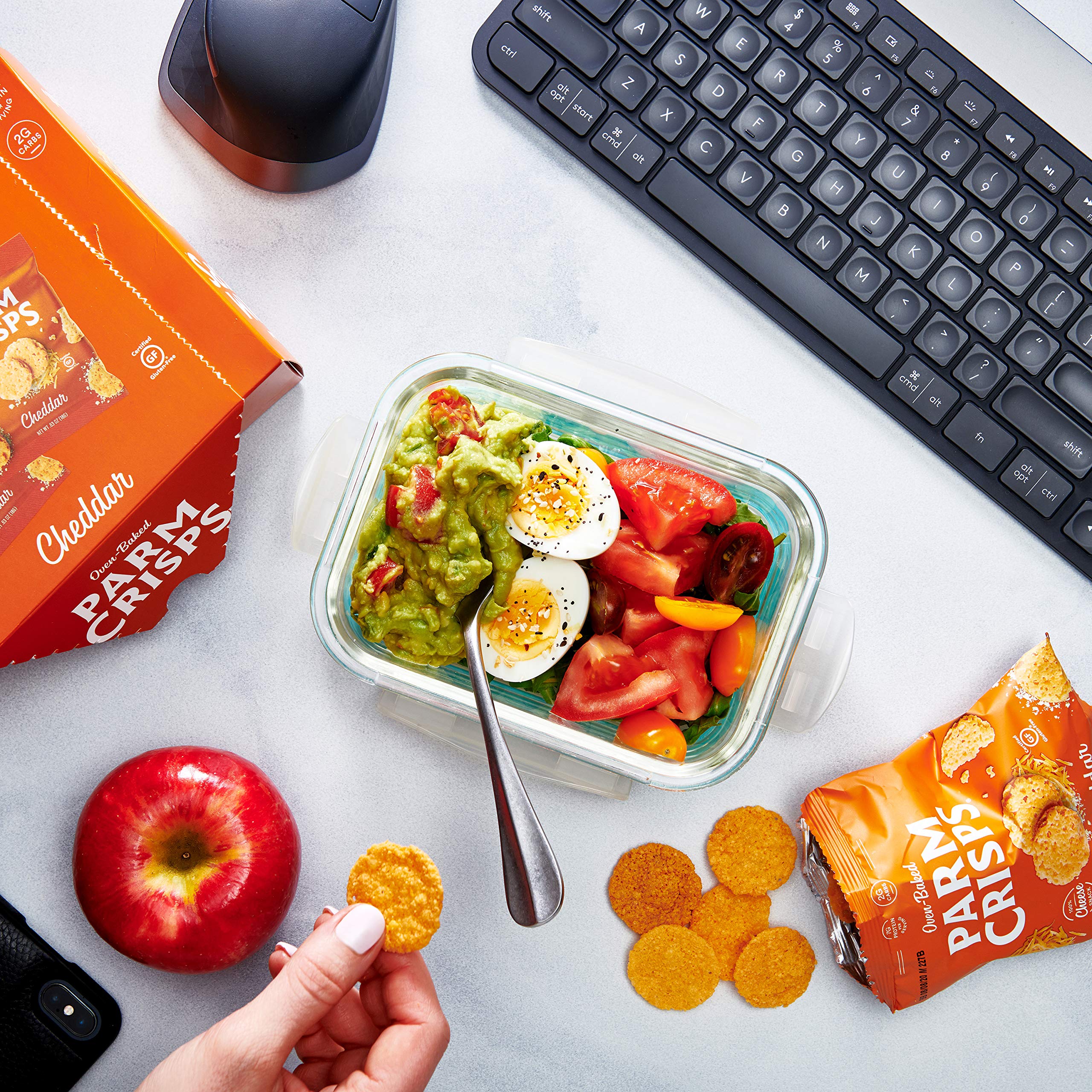 Parmcrisps – Low Carb Keto Cheddar Cheese Crisps Snacks | Gluten-Free, High Protein, Crunchy | Perfect for Keto Diet, Weight Loss & On-the-Go Healthy Snacking