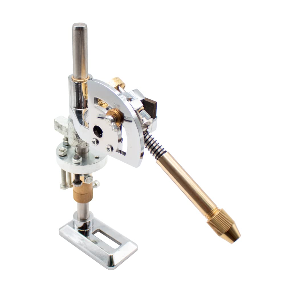 Premium Gem Faceting Machine with Adjustable Height & Positioner - 96 Index Wheel, Angle Manipulator & Lotus Seat for Jewelry Making, Lapidary & Stone Cutting - Perfect for DIY Gemstones, Cabochons & Faceted Jewelry Crafting