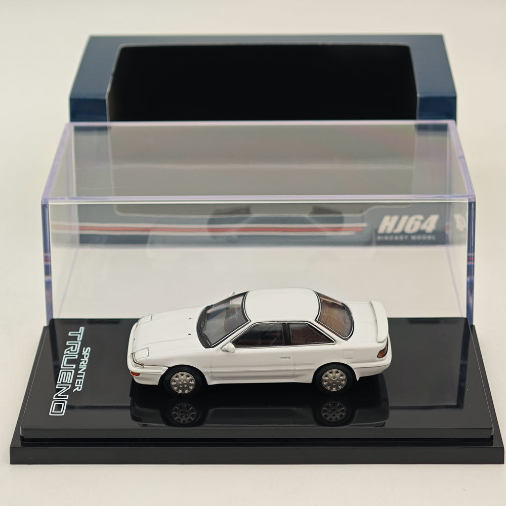 1/64 Scale Hobby Japan Toyota Sprinter Trueno GT Apex AE92 Diecast Model Car - Super White II - Collectible Miniature for Display, Racing Enthusiasts & Car Lovers