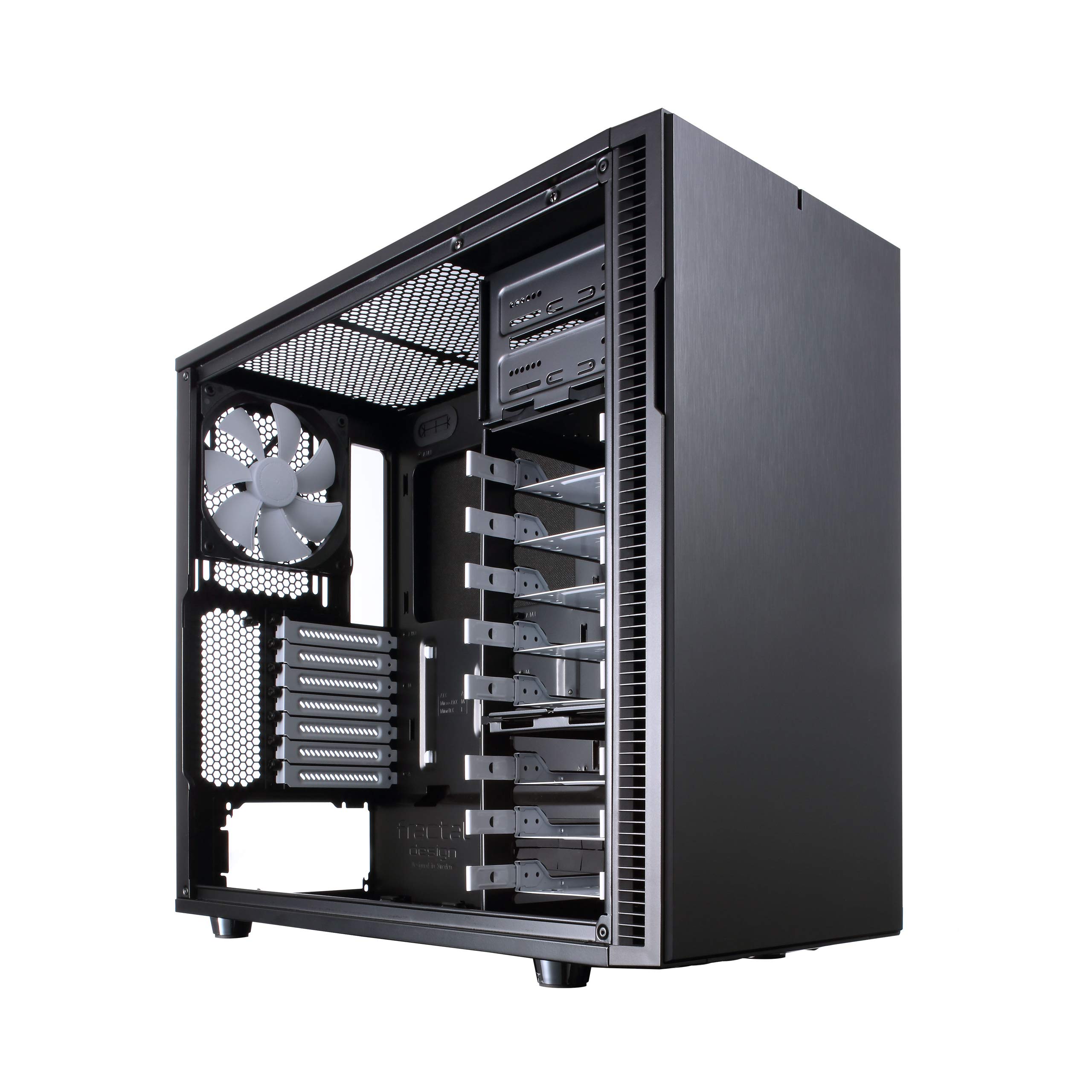 Fractal Design Define R5 Mid Tower ATX Computer Case - High Airflow & Silent PC Case with 2X Dynamic GP-14 140mm Fans Included - Water Cooling Ready - Black - Perfect for Gaming PCs, Workstations & Home Office Setups