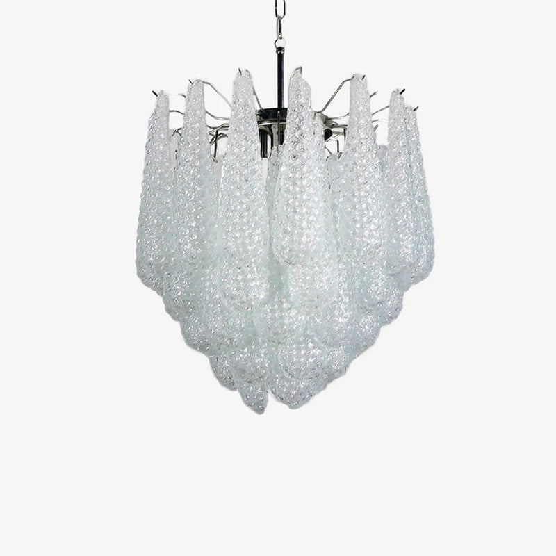 Murano Glass Water Drop Chandelier - Elegant Handcrafted Venetian Lighting for Dining Room, Bedroom & Entryway