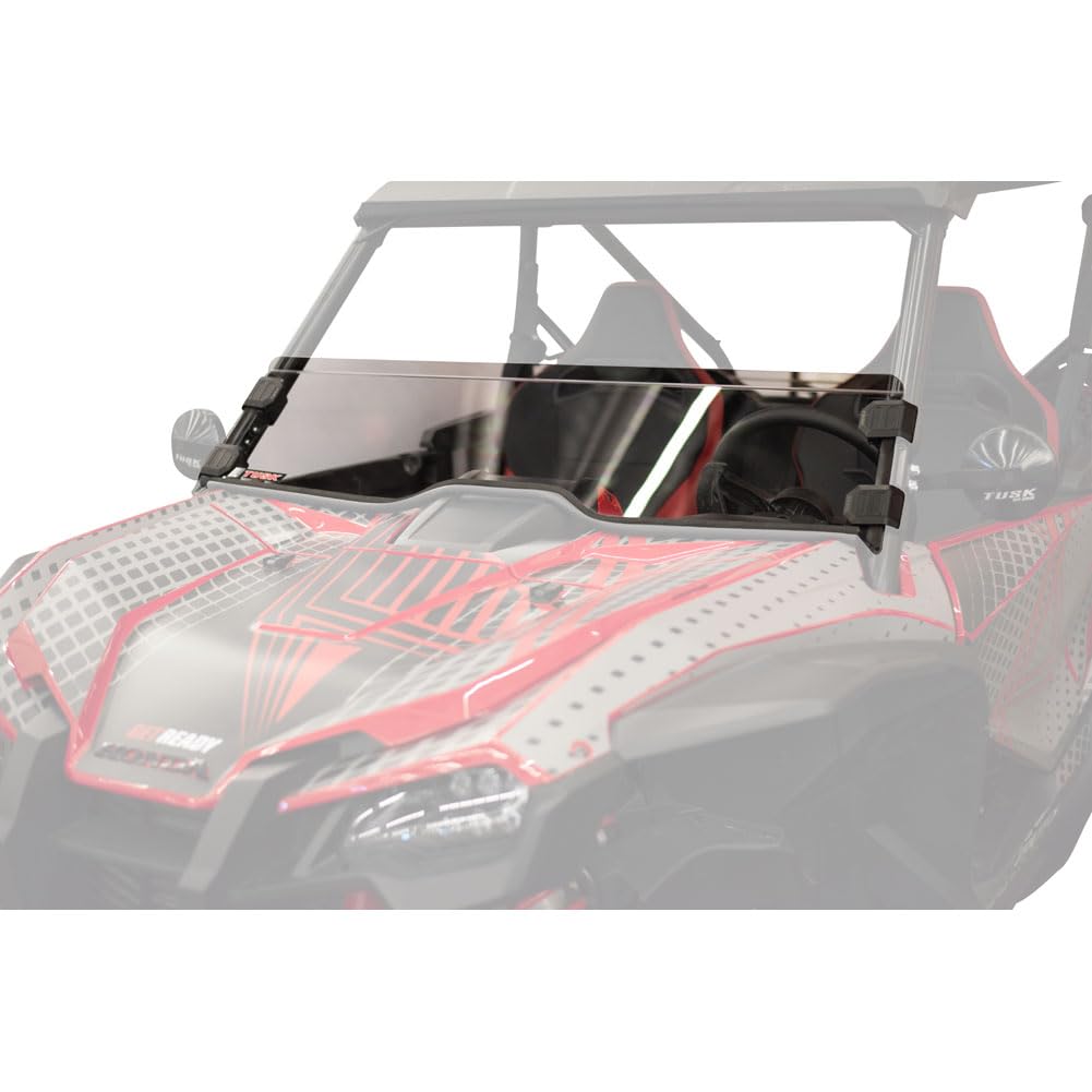 Tusk Removable Half Windshield Clear for Honda Talon 1000X (2019-2021) - Durable ATV Wind Protection for Off-Road Adventures & Trail Riding