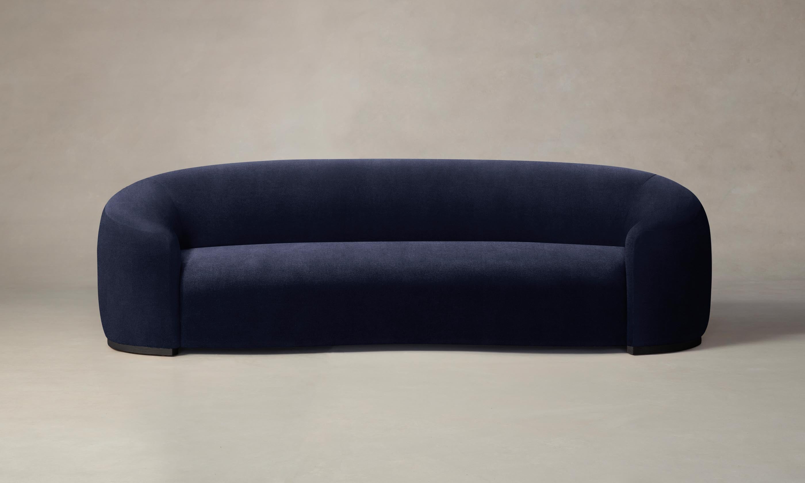 Luxury The Chelsea Sofa - Performance Velvet Midnight Blue Upholstered Modern Living Room Couch for Home & Office Comfort