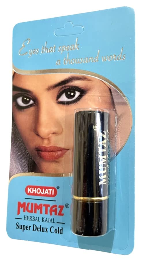 2 Pack Premium Natural Black Kajal Eyeliner - Smudge Proof, Waterproof & Long Lasting - Herbal Kajal with Almond Oil for Cooling & Refreshing Eyes - Perfect for Daily Makeup, Parties & Special Occasions