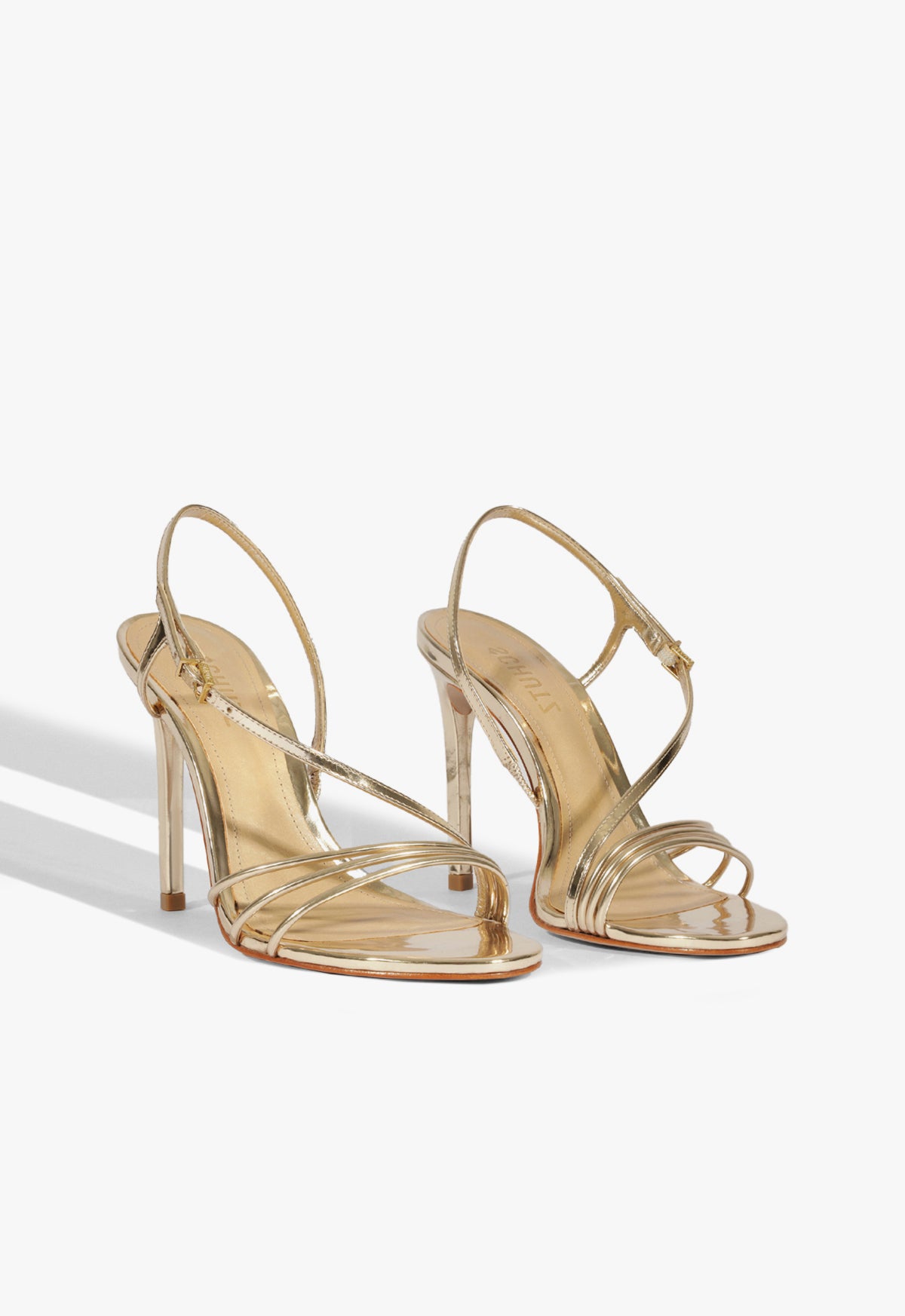 Inez Specchio Leather Sandals with 2.5 Inch Heel - Women's High Heel Dress Sandals for Weddings, Parties & Evening Events (Style S2152900420004)