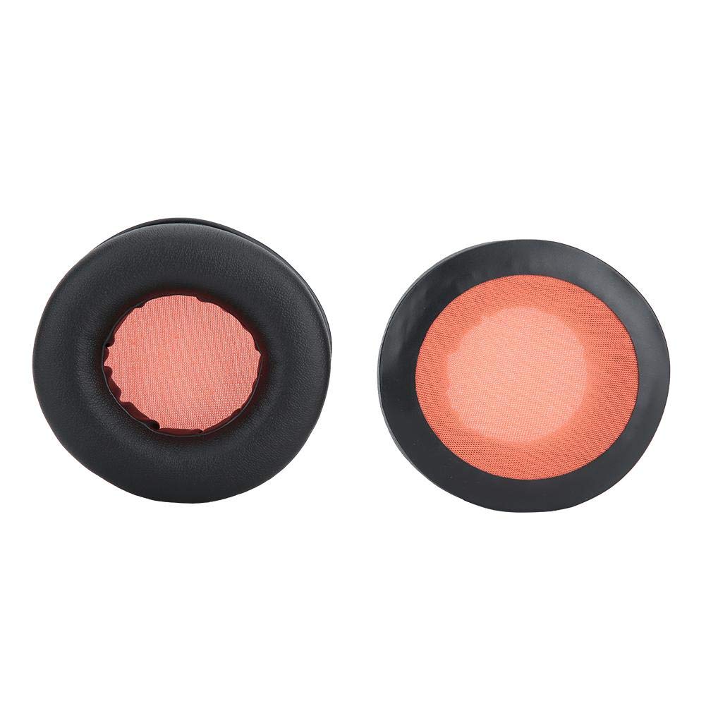 Soft Sponge Replacement Ear Pads for Razer Kraken Pro Headphones - Black & Orange Cushion Covers | Comfortable Gaming Headset Accessories for PC, PS5 & Xbox