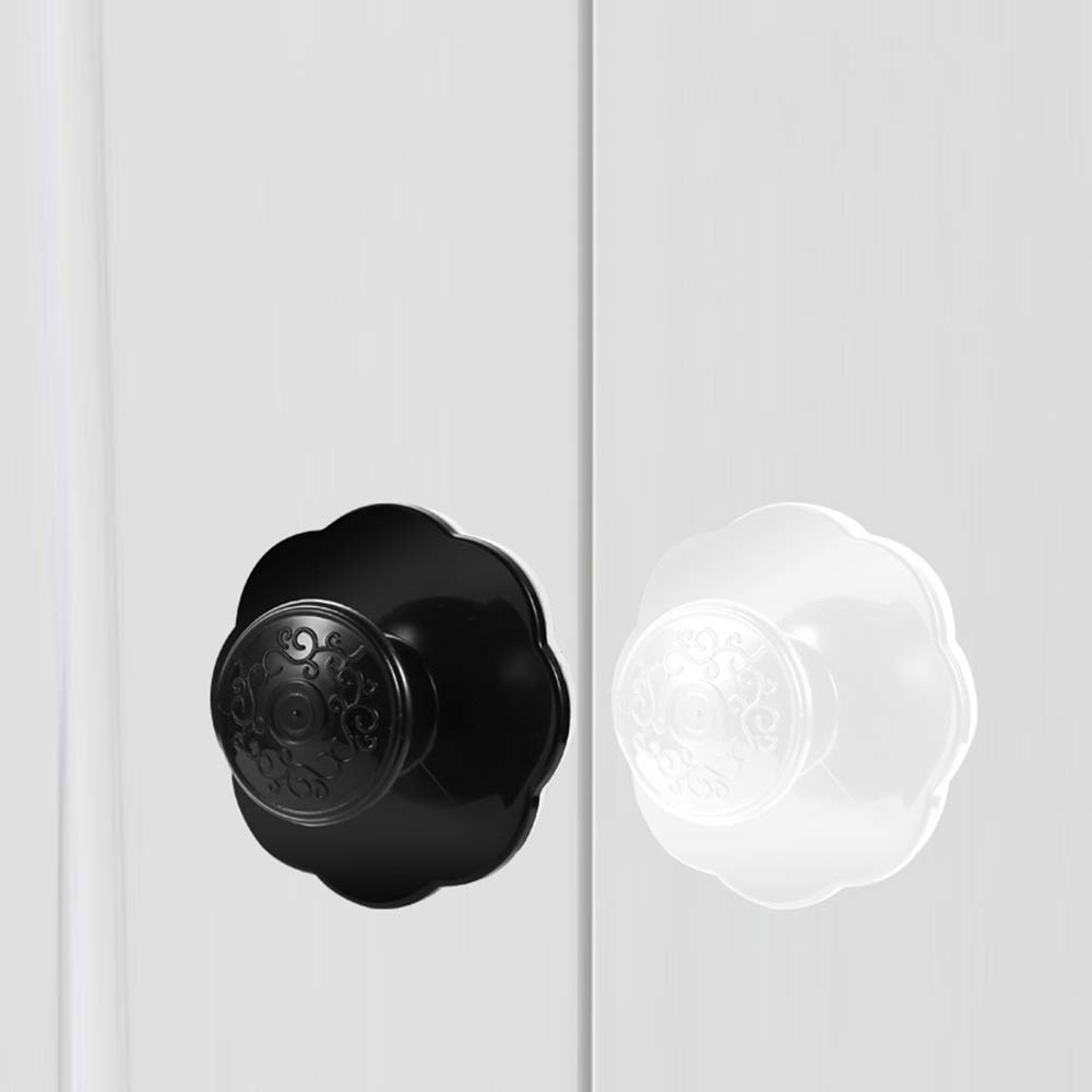 6 Pack Self-Adhesive Drawer Knobs - No Drill Cabinet Handles, Easy Install Pulls for Kitchen Cabinets, Drawers, Windows - Convenient Stick-On Handles (White) - Perfect for Elderly & Kids Friendly Home Organization
