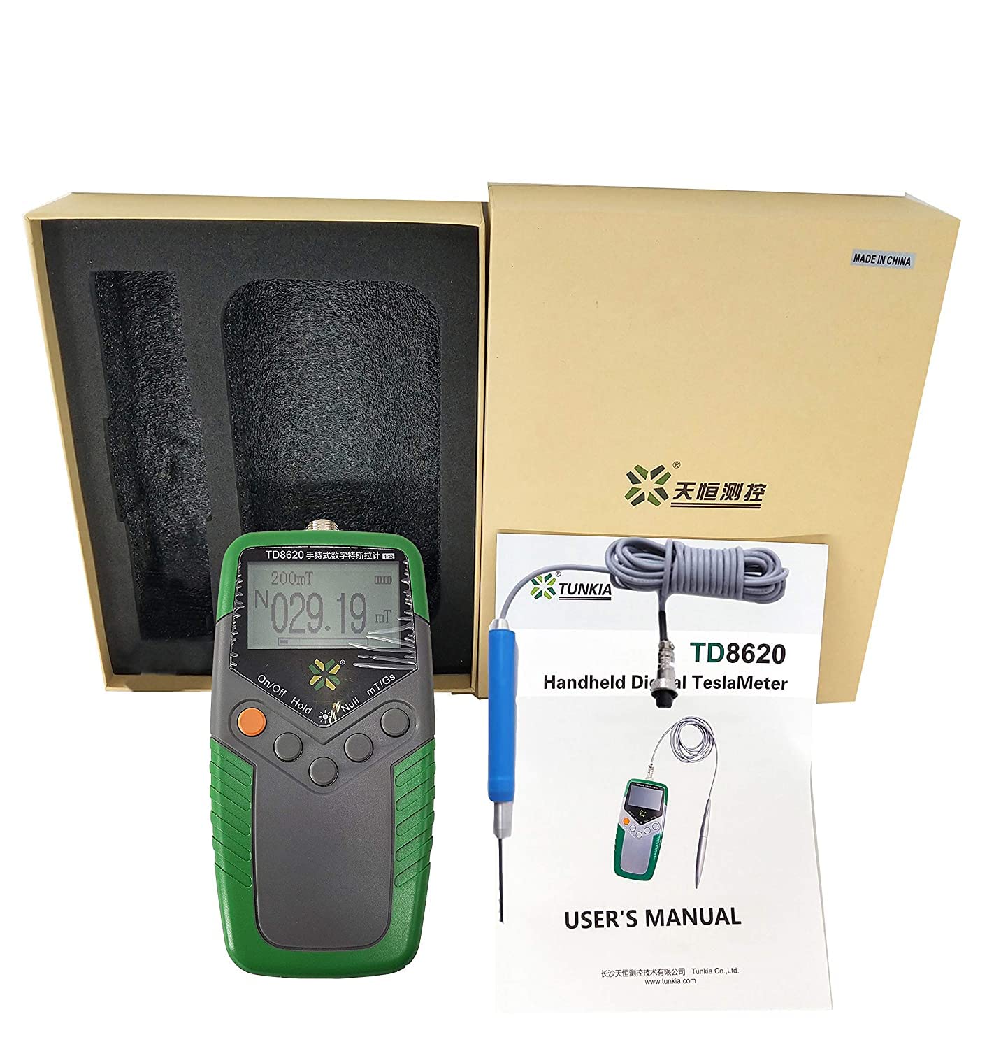 High Precision Digital Gauss Meter Tesla Meter - 1% Accuracy Gaussmeter with Axial Probe for Surface Magnetic Field Testing | Ideal for Laboratory, Industrial & DIY Electronics Projects