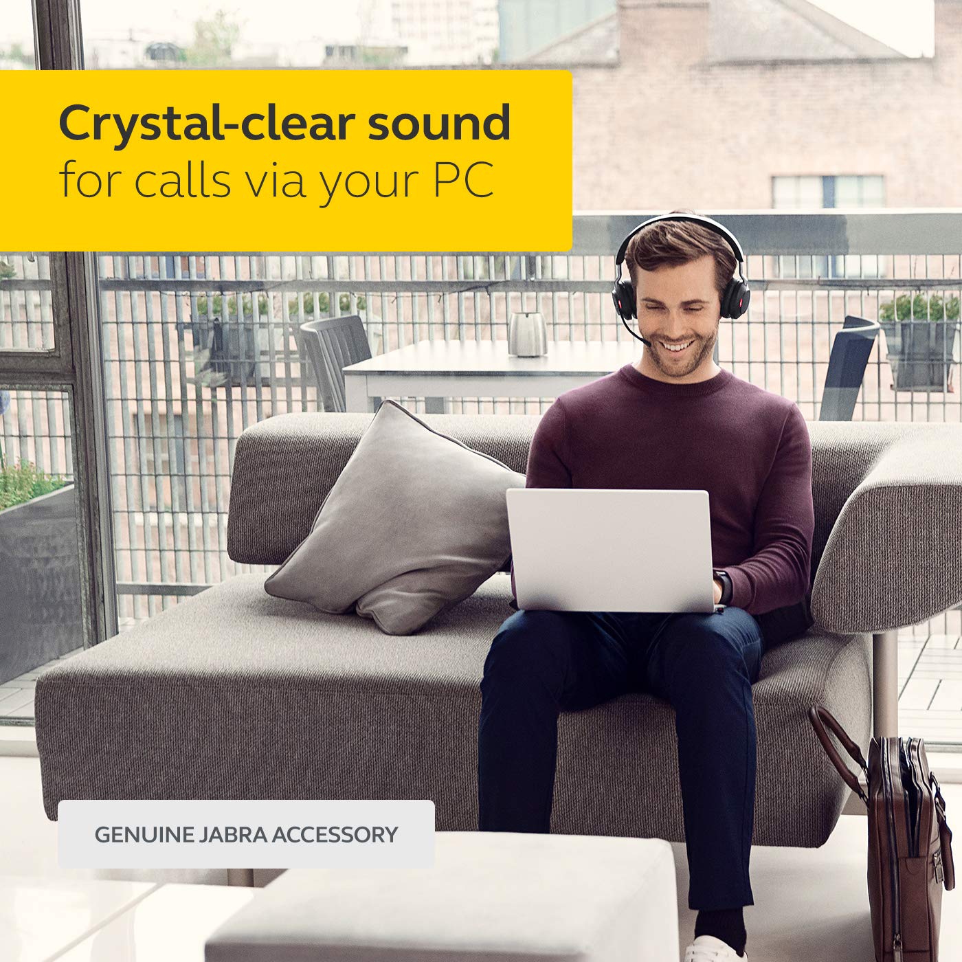 Jabra Link 360 USB-A Bluetooth Adapter (100-62810000-00) - Wireless Headset Connector for PC, Laptop, Office & Remote Work