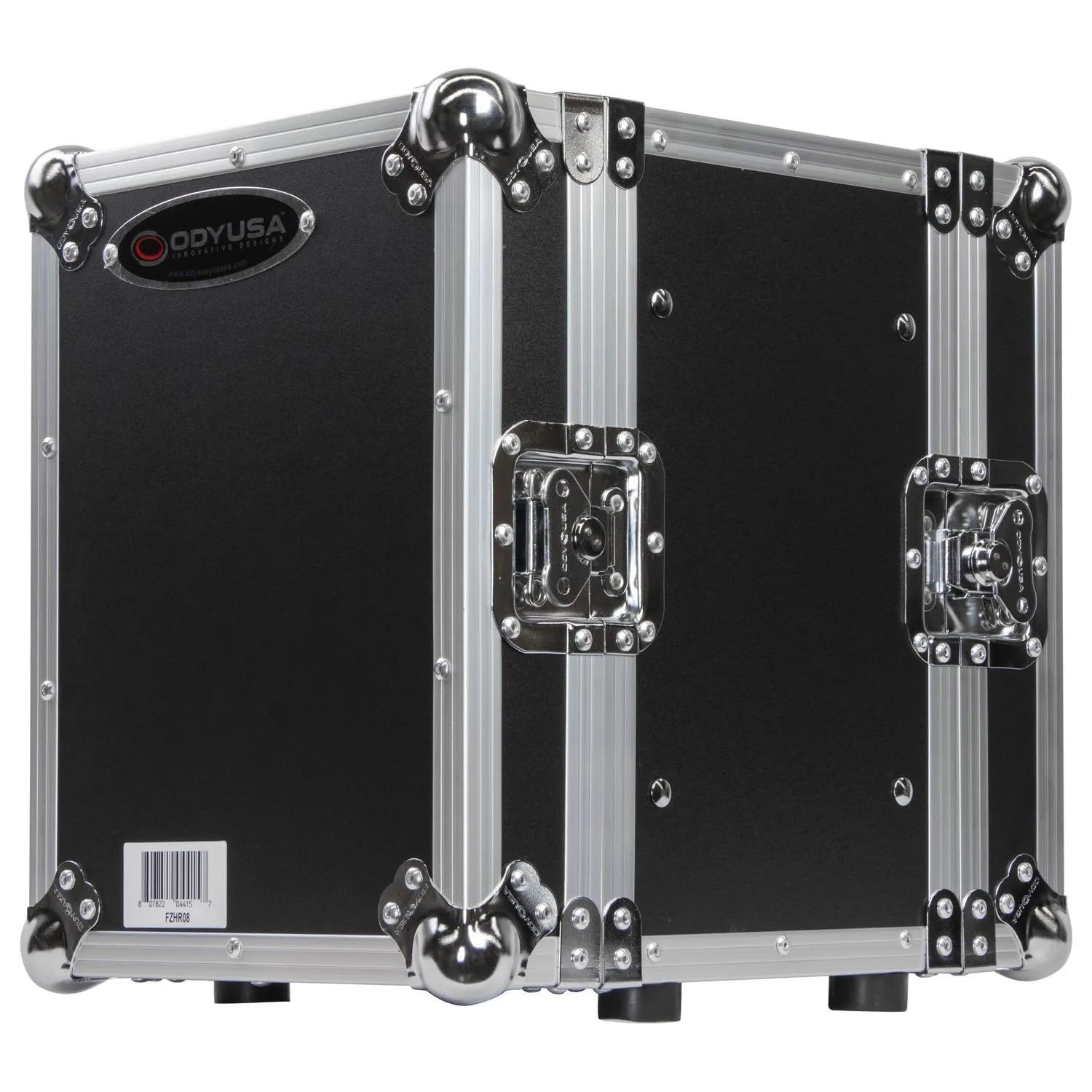 Odyssey FZHR08 8U Half Rack Flight Case - Durable Rackmount Enclosure for DJ & Audio Equipment | Perfect for Touring Musicians & Studio Use