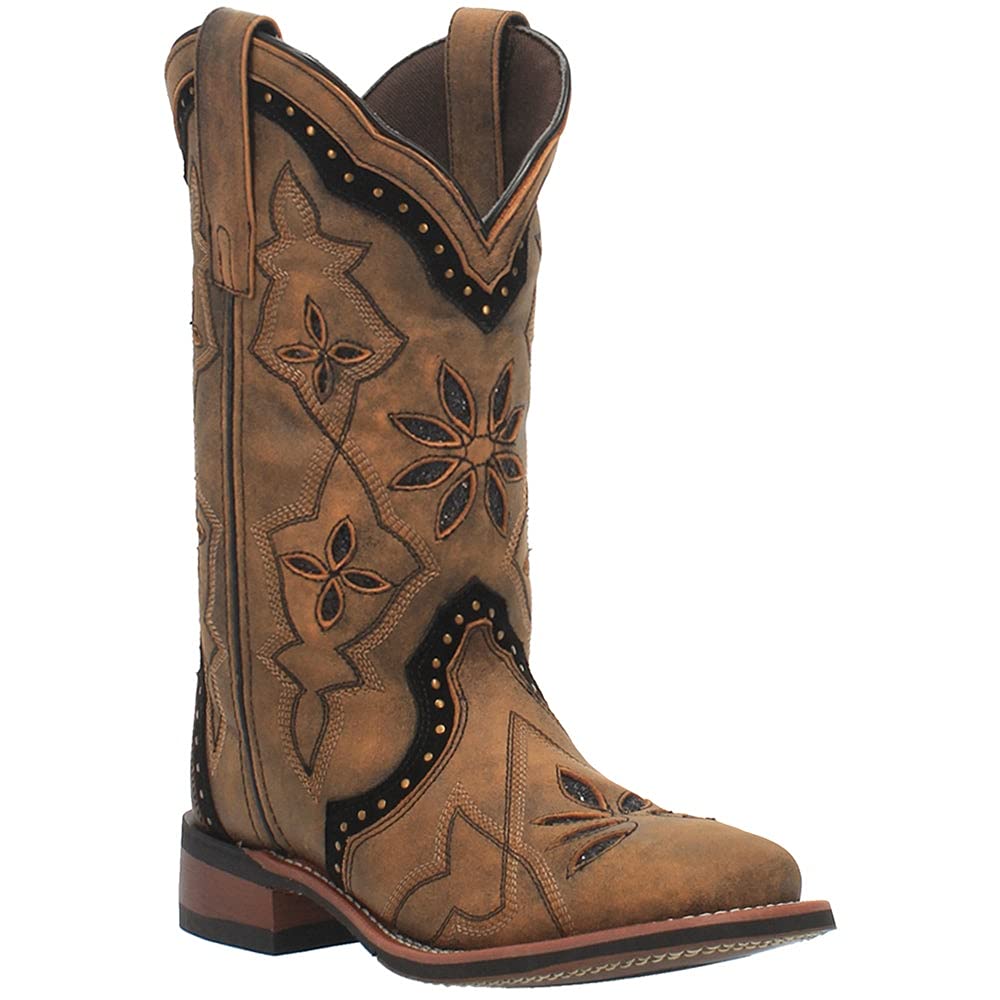 Laredo Honey Bouquet Women's Western Boots 5844 - Stylish Cowgirl Boots for Country Dancing & Rodeo Events | Comfortable Leather Booties for Daily Wear & Fashion Outfits