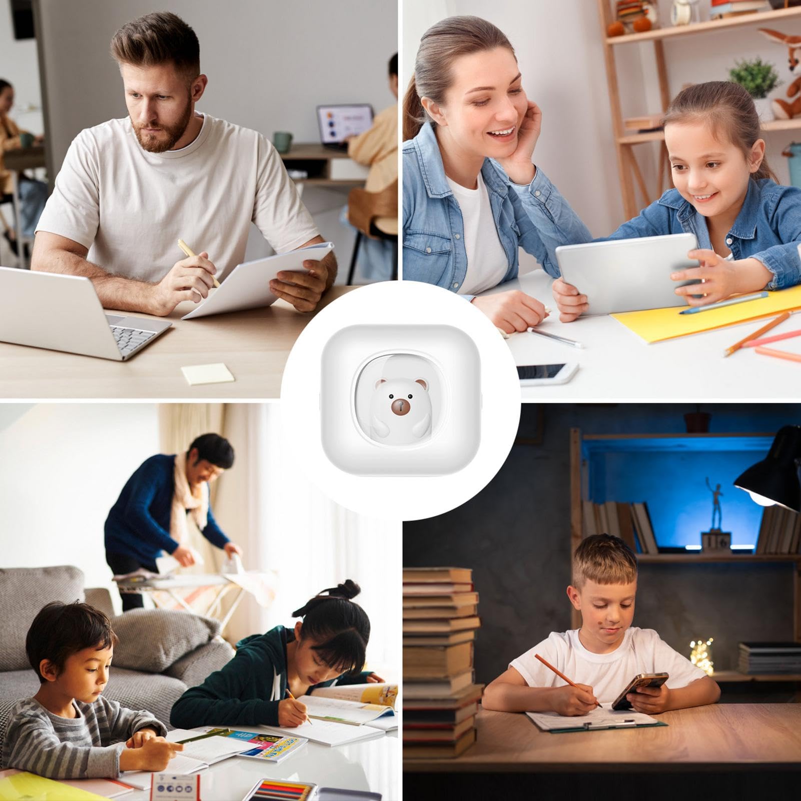 Portable Wireless Inkless Photo Printer for Smartphones - Lightweight & Compact Instant Printing Machine for Travel, Parties & Photo Booths | Compatible with iOS & Android