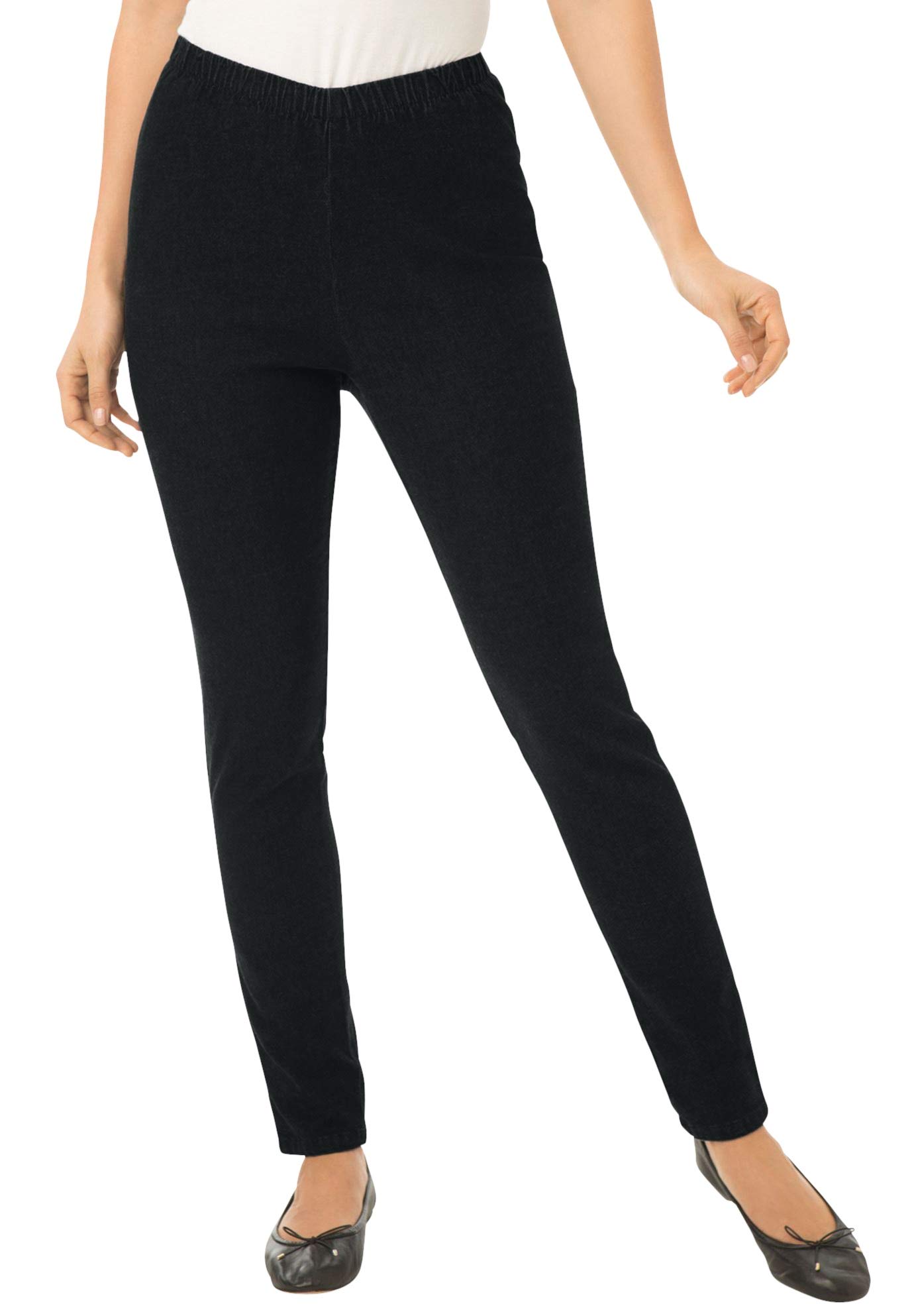 **Women's Plus Size Fineline Denim Jeggings – Stretchy Comfort & Flattering Fit for Casual & Work Wear**    *Use Scenarios: Perfect for everyday wear, office outfits, or weekend errands – stylish and comfortable for all occasions!*