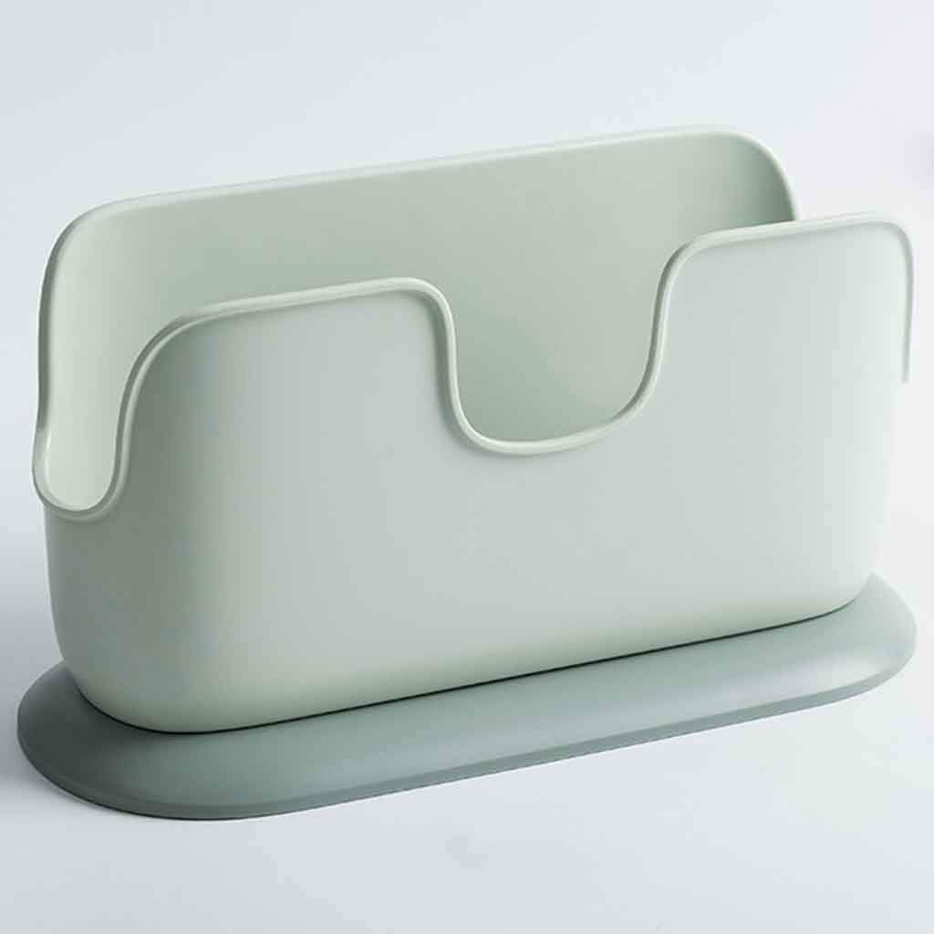 GANFANREN Kitchen Organizer - Pot Lid Rack, Plastic Spoon Holder, Pan Cover Stand - Space Saving Kitchen Storage for Pots, Pans & Utensils (Green) - Perfect for Small Kitchens & Organized Cooking Spaces