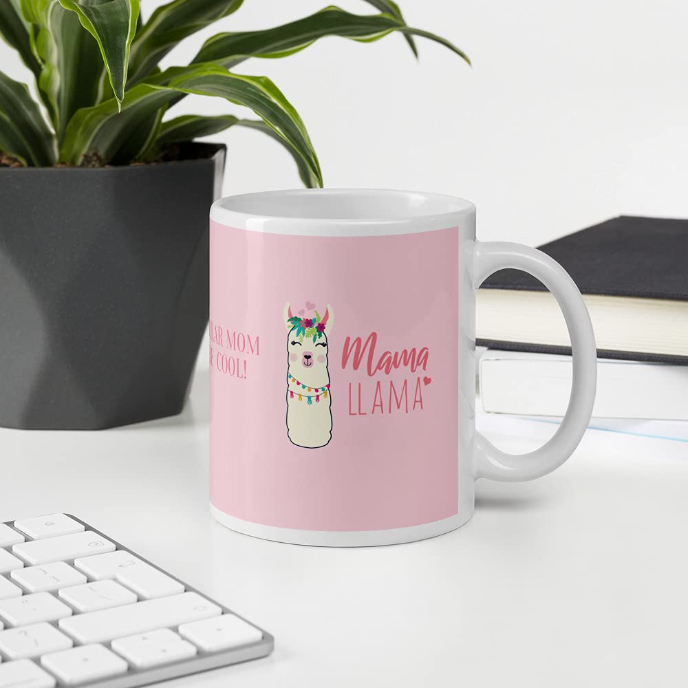 Mother's Day Gift Mug - Pink Llama Design Ceramic Coffee Cup for Mom, 11oz, Perfect for Tea, Coffee & Hot Chocolate - Ideal for Mother's Birthday, Christmas & Special Occasions