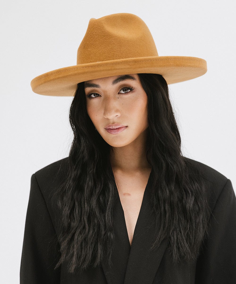 Maude Pencil Brim Hat in Cinnamon - Vintage Style Women's Sun Hat with UPF Protection - Perfect for Beach, Garden & Summer Outdoor Activities