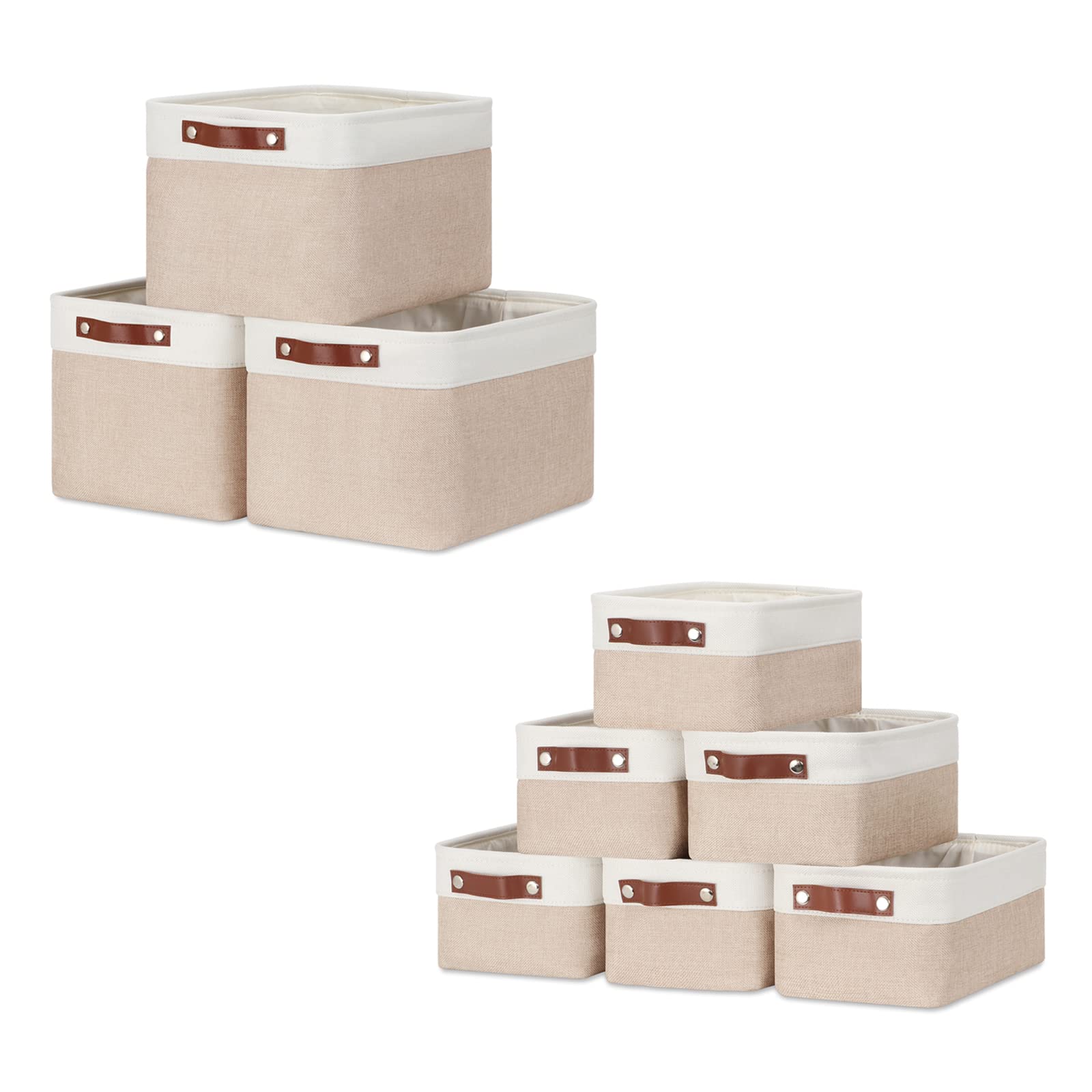 DULLEMELO Foldable Storage Baskets Set - 3 Medium (15