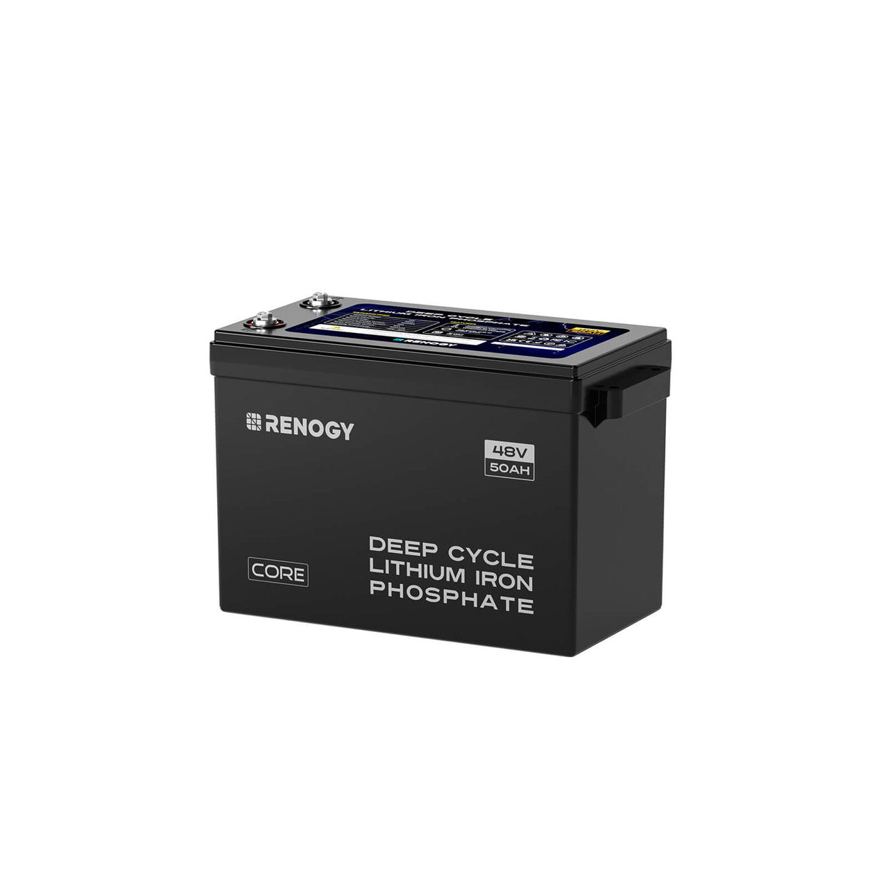 Renogy 48V 50Ah Smart Self-Heating LiFePO4 Lithium Iron Phosphate Battery - Perfect for Solar Energy Storage, Off-Grid Power Systems & RV Applications