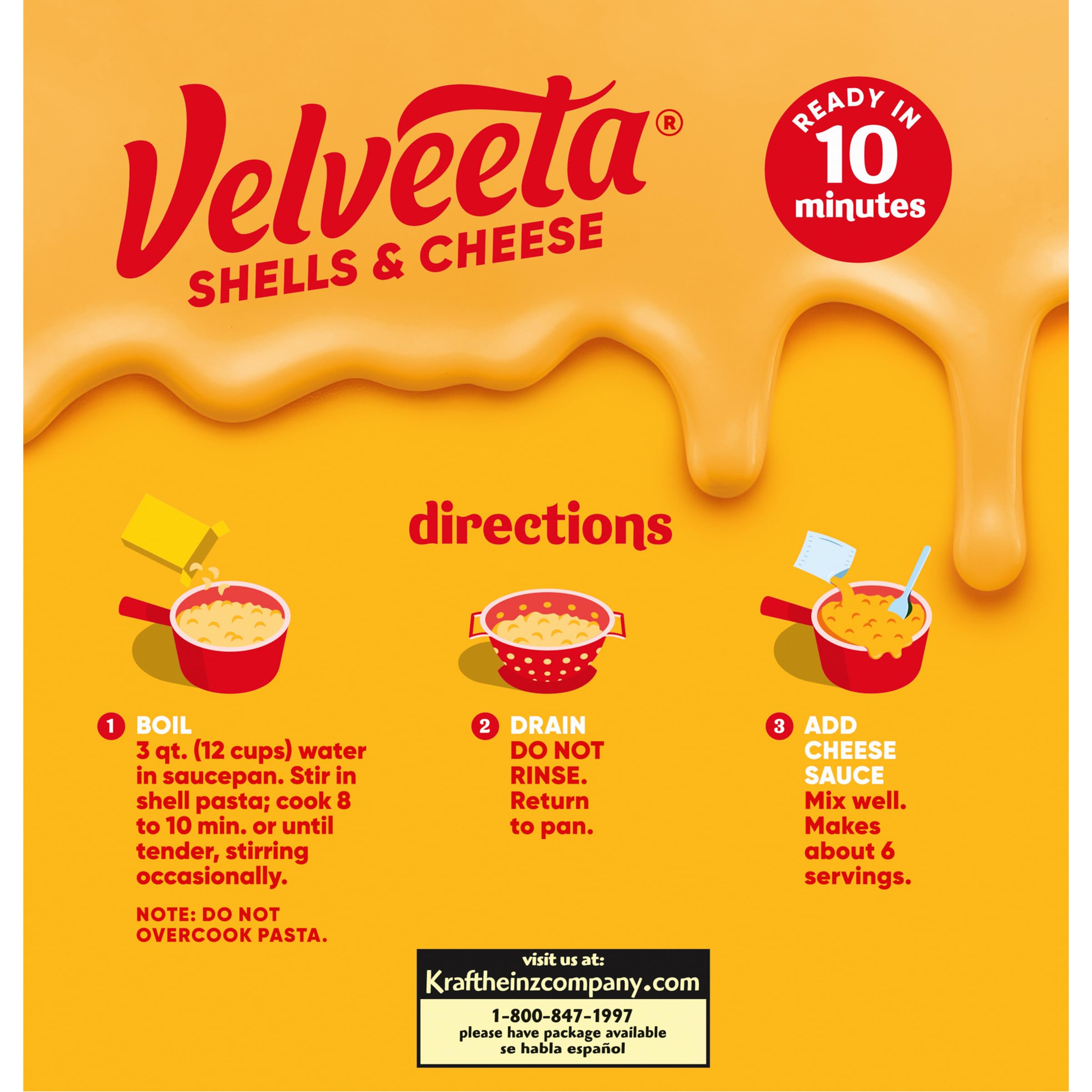 Original Velveeta Shells & Cheese Pasta with Cheese Sauce - 24 oz Value Size Box | Quick & Easy Mac and Cheese Dinner for Family Meals, Kids Lunch, and Comfort Food Cravings