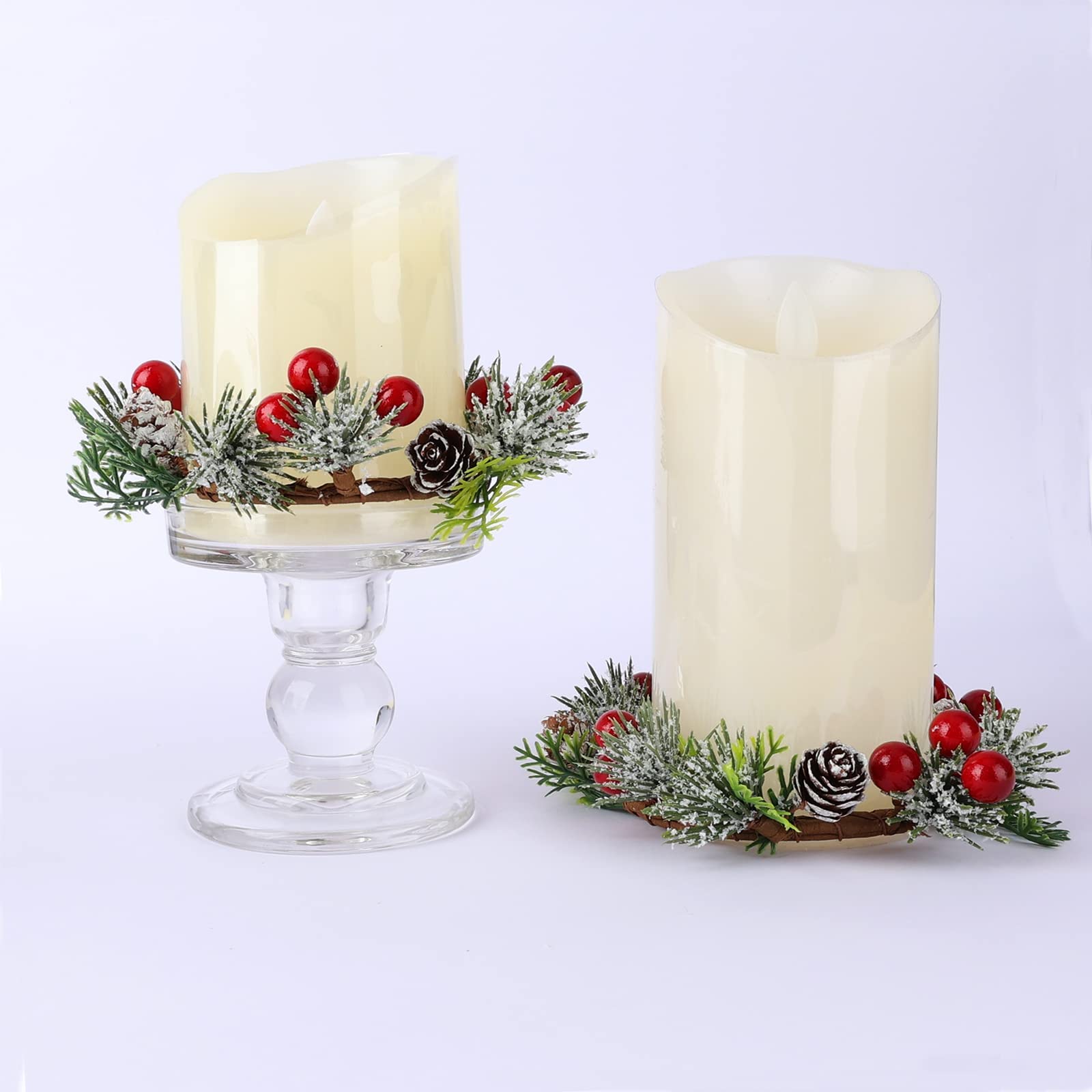 Elegant Glass Candle Holders - Set of 3 for 3