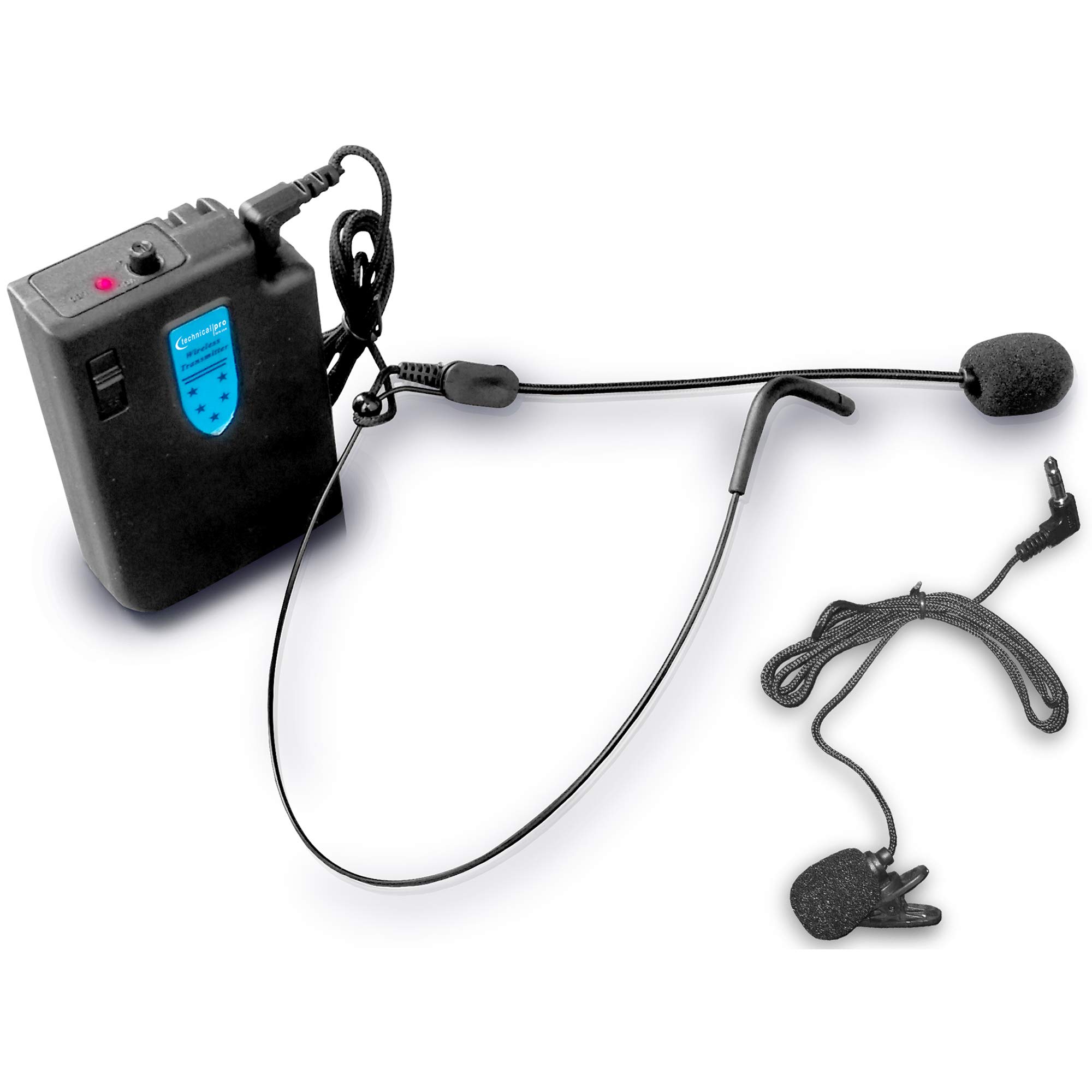 WMU95 Wireless Headset & Lapel Mic System - Dual Microphone Combo for Presentations, Teaching, Public Speaking & Live Streaming (USB & Bluetooth Connectivity)
