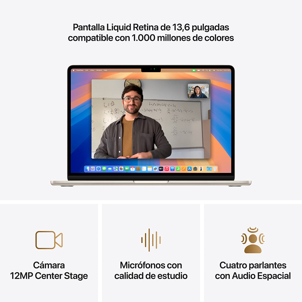 Apple MacBook Air 13-inch with M4 Chip - 10-Core CPU & 10-Core GPU, 512GB SSD, Starlight White - Perfect for Work, Study & Creative Projects