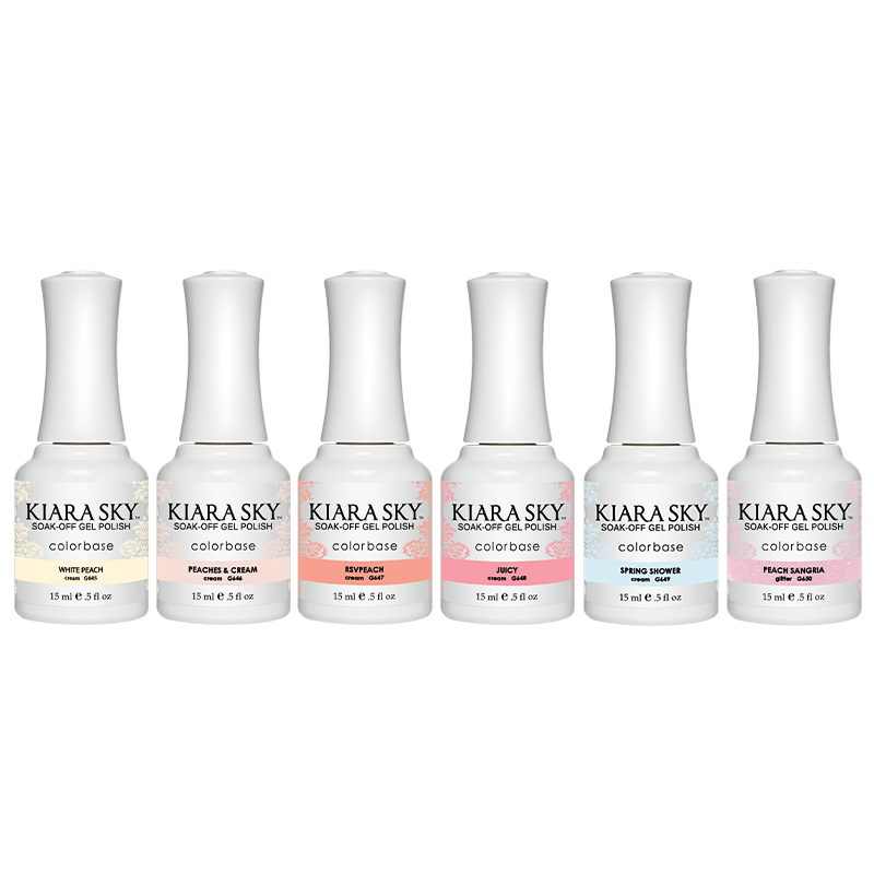 Freshly Peached Collection Gel Nail Polish - Long Lasting, Chip Resistant, Salon Quality Nail Polish for Manicures & Pedicures at Home