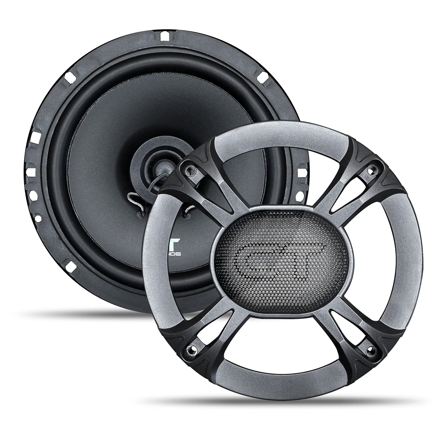 CT Sounds Bio 6.5-Inch 2-Way Coaxial Car Speakers with Silk Dome Tweeters - High Performance Full Range Audio for Cars, Trucks & SUVs - Perfect for Upgrading Factory Stereo Systems