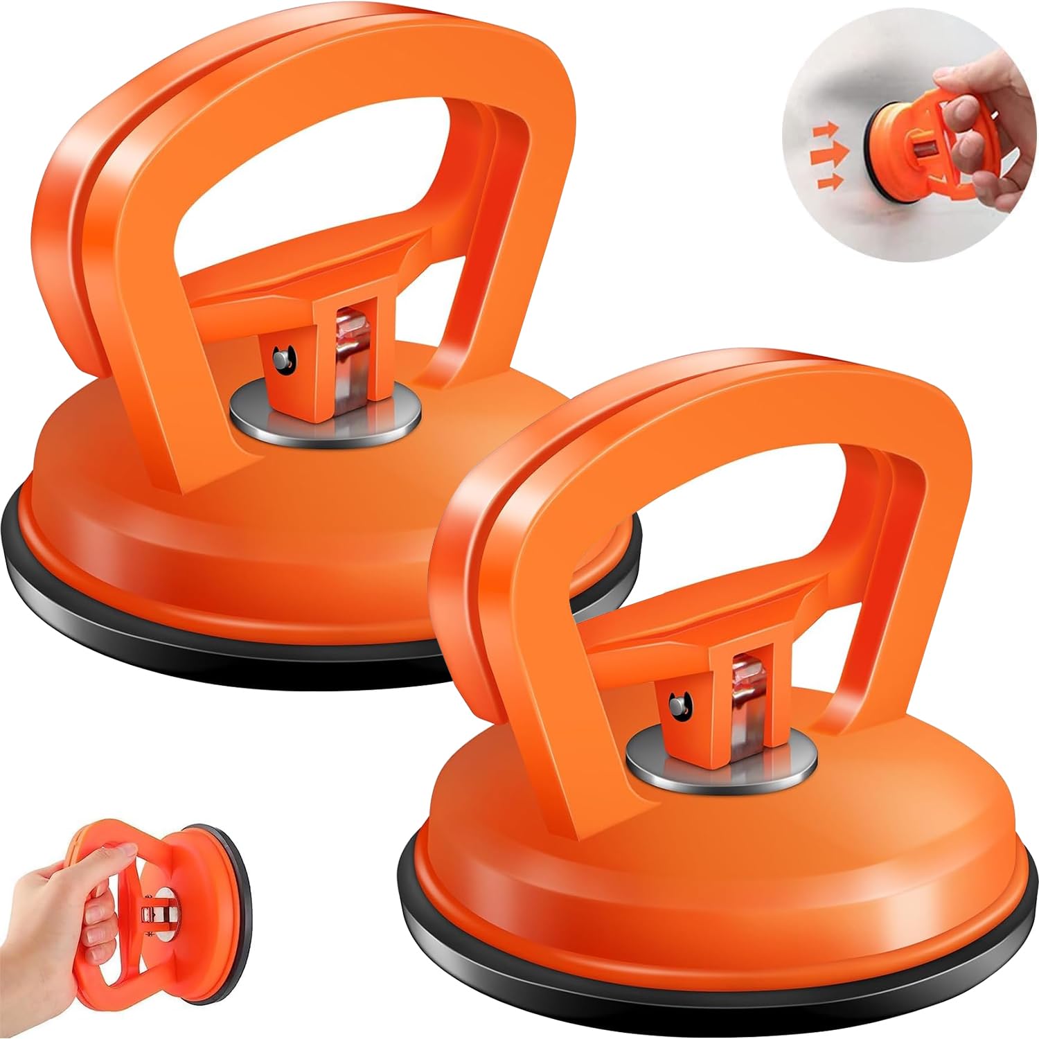 2 Pack Car Dent Puller Kit - Powerful Suction Cup Dent Remover with Handle Lifter for Paintless Dent Repair on Cars, Glass, Tiles & Mirrors | Auto Body Repair Tool for Dents & Dings