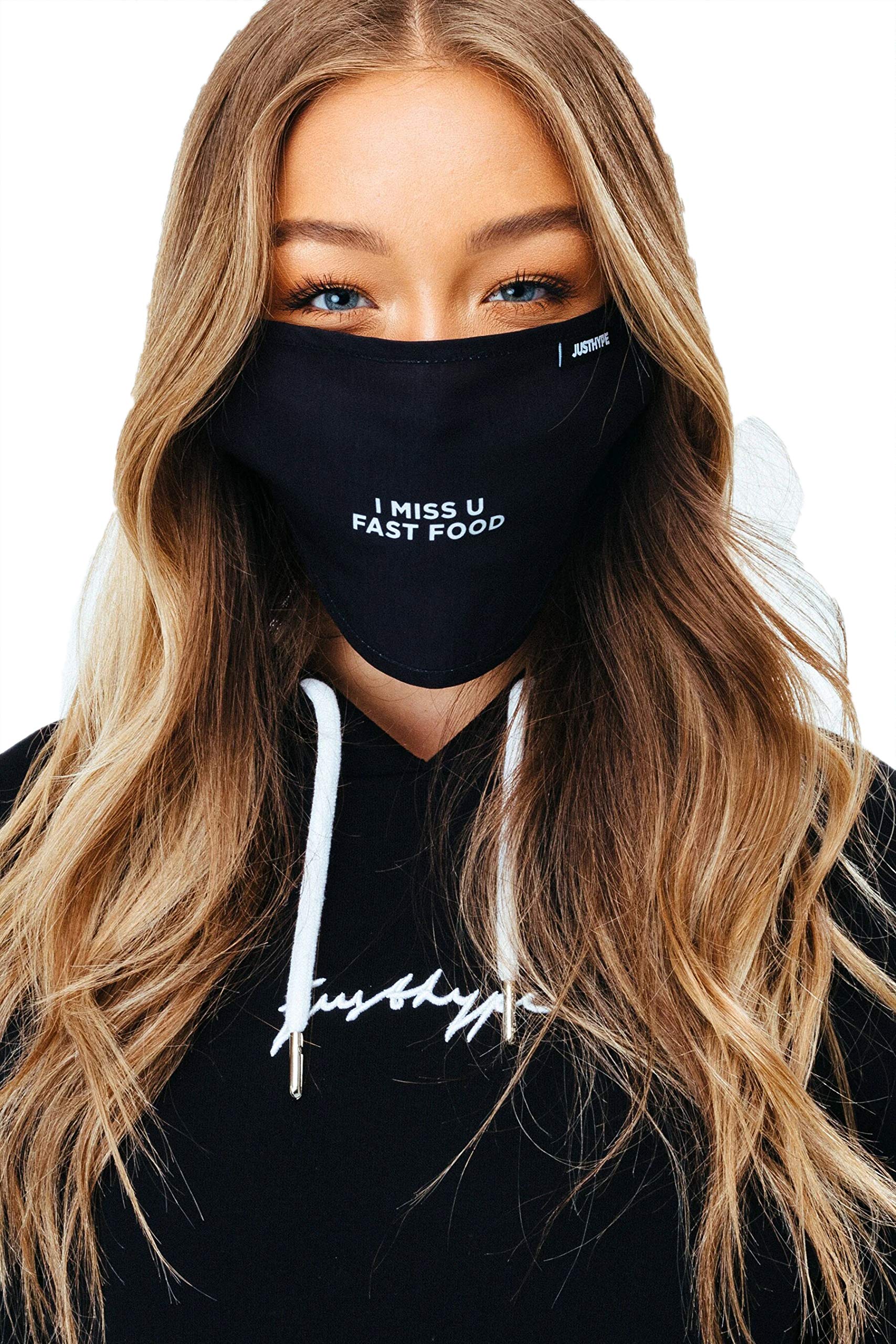 Hype Adult Fast Food Face Mask - Trendy & Breathable Design for Parties, Cosplay, and Daily Wear