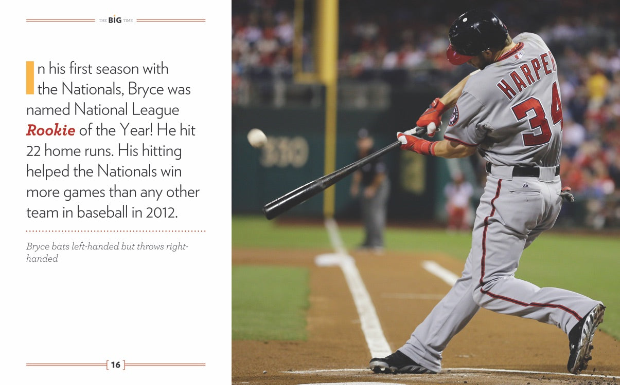 Bryce Harper Biography Book 9781608184743 - Inspirational Sports Story for Baseball Fans & Collectors