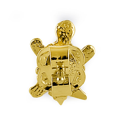 14K Yellow Gold Turtle Stud Earrings - Dainty & Elegant Jewelry for Women - Perfect for Everyday Wear, Gifts & Special Occasions