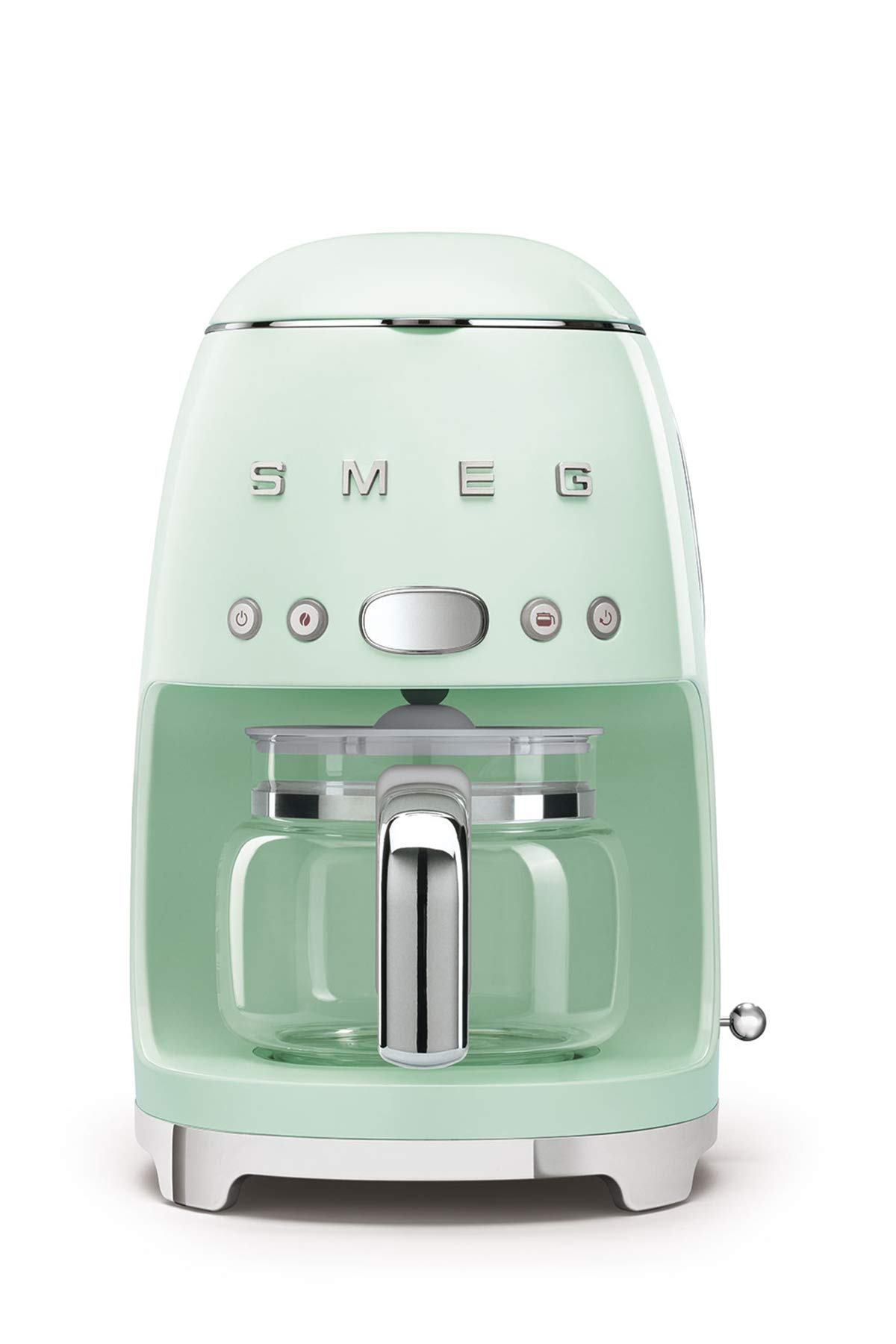 Smeg Retro Style Light Green Filter Coffee Machine - Premium Home & Office Coffee Maker for Espresso & Drip Coffee - Perfect for Kitchen, Office & Gifting