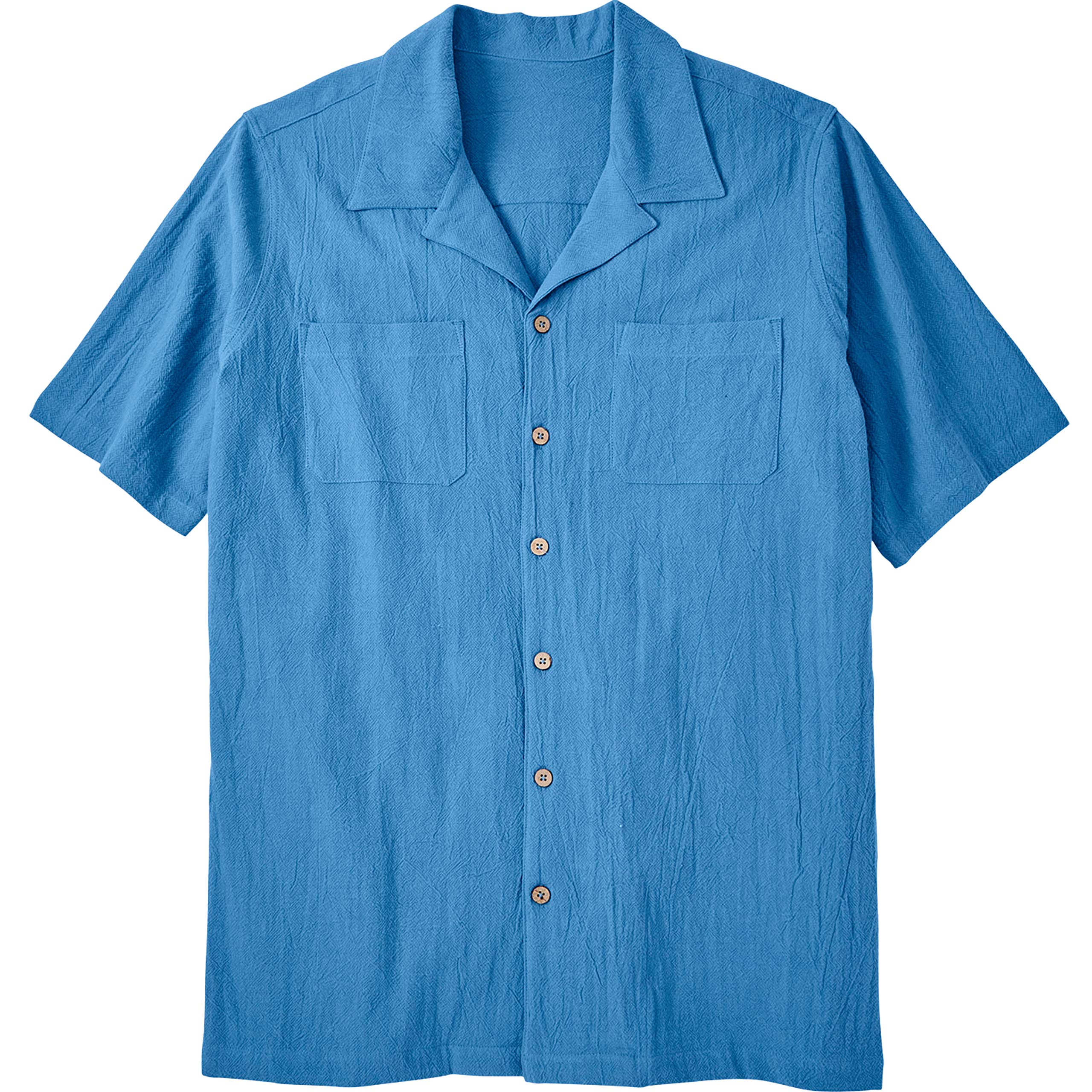 KingSize Men's Big & Tall Gauze Camp Shirt - Breathable Summer Casual Button Down Shirt for Outdoor Activities, Beach & Travel