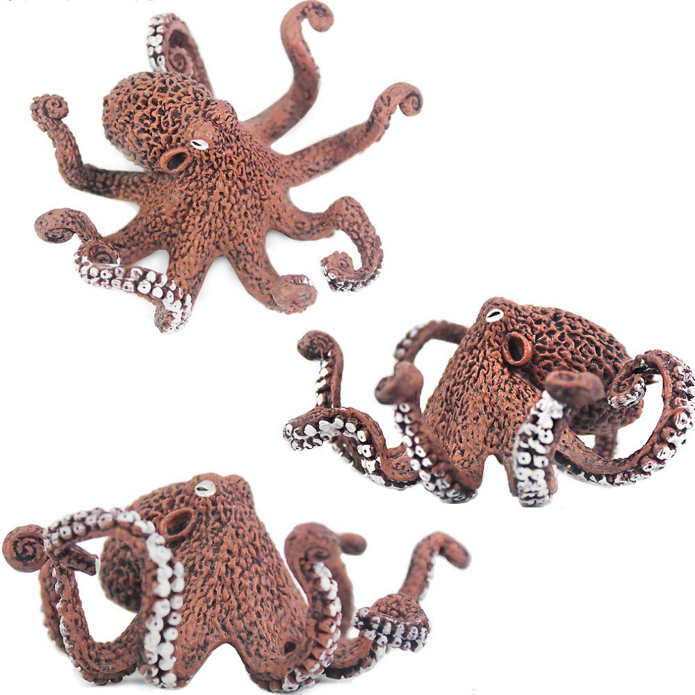 2 Pack Dutch Kraken Octopus Aquarium Decor - Lifelike Artificial Sea Creature Ornament for Fish Tank, Terrarium & Home Decor | Perfect Underwater Theme Decoration for Aquascaping & Ocean Lovers