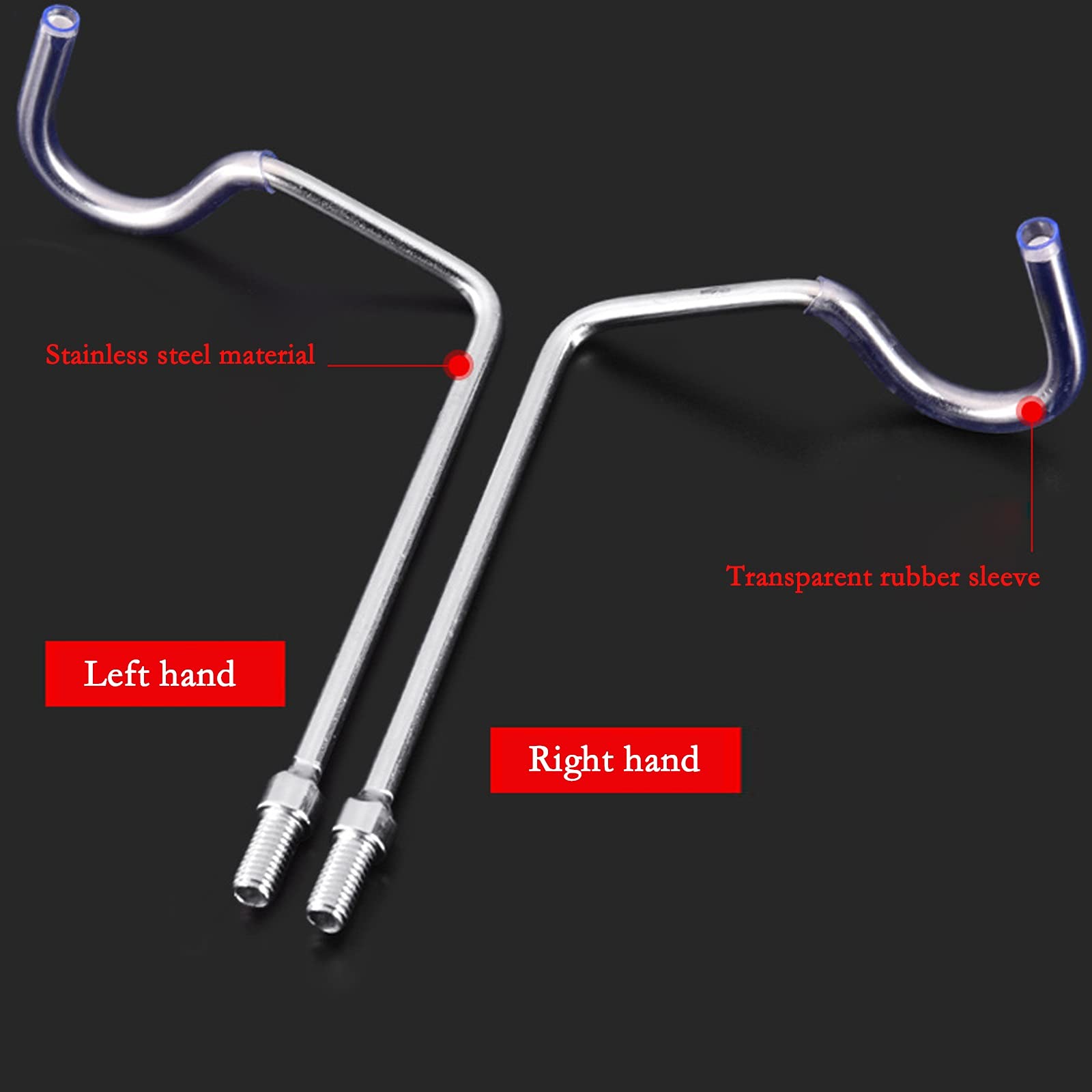 **Stainless Steel Fishing Rod Holder Stand - Left/Right Hand Bracket with Turret Frame - Durable Rear Hanging Fishing Accessories for Boat, Kayak, and Shore Fishing**