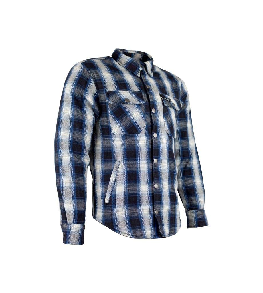 AGVSPORT 130 Men's Motorcycle Flannel Shirt - Classic Fit Long Sleeve Button Up for Riding & Casual Wear - Durable Cotton Blend for Bikers & Outdoor Enthusiasts