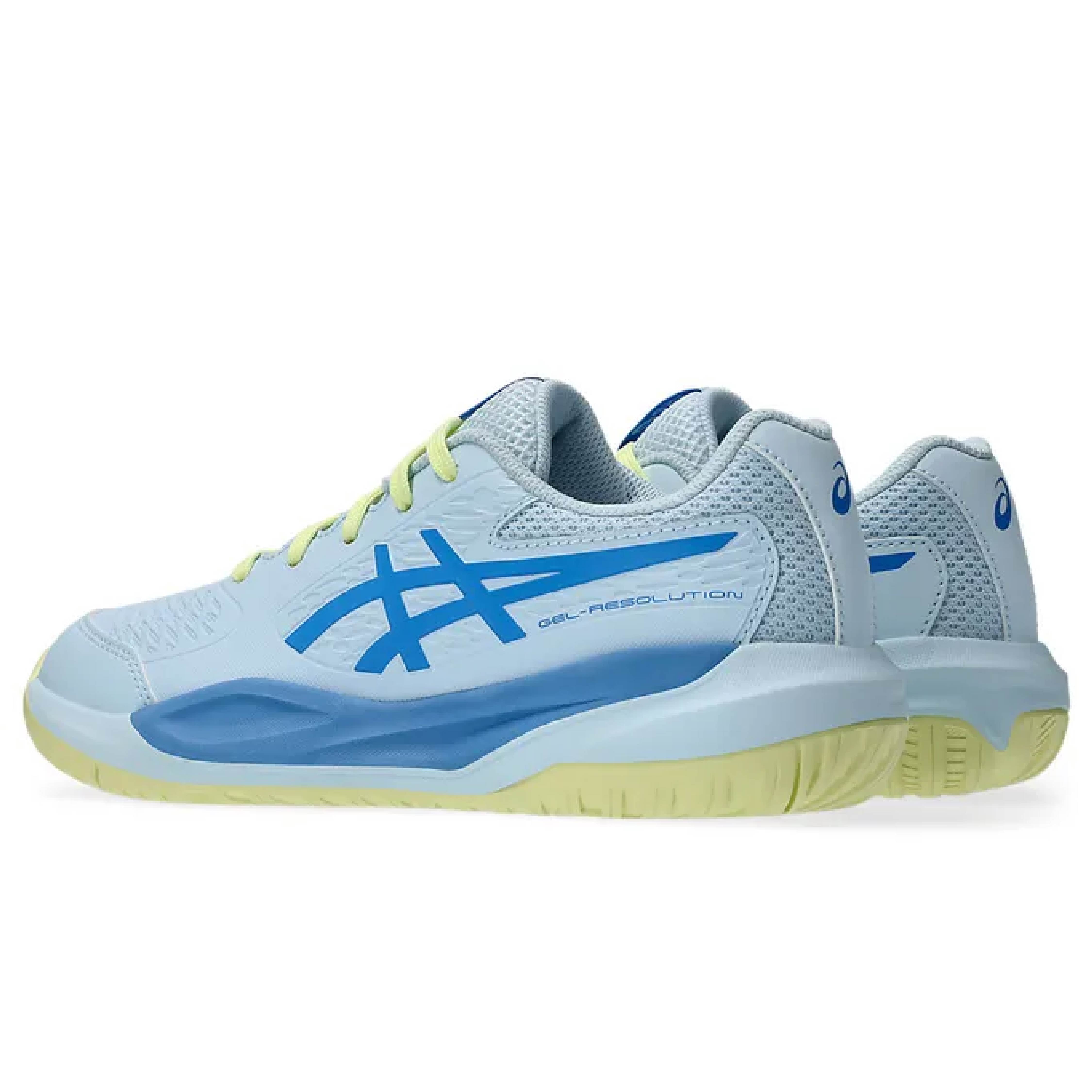 ASICS Gel Resolution X GS Kids Tennis Shoes - Light Blue/Blue Coast | Comfortable & Durable for Junior Tennis Players | Perfect for Court Training & Matches
