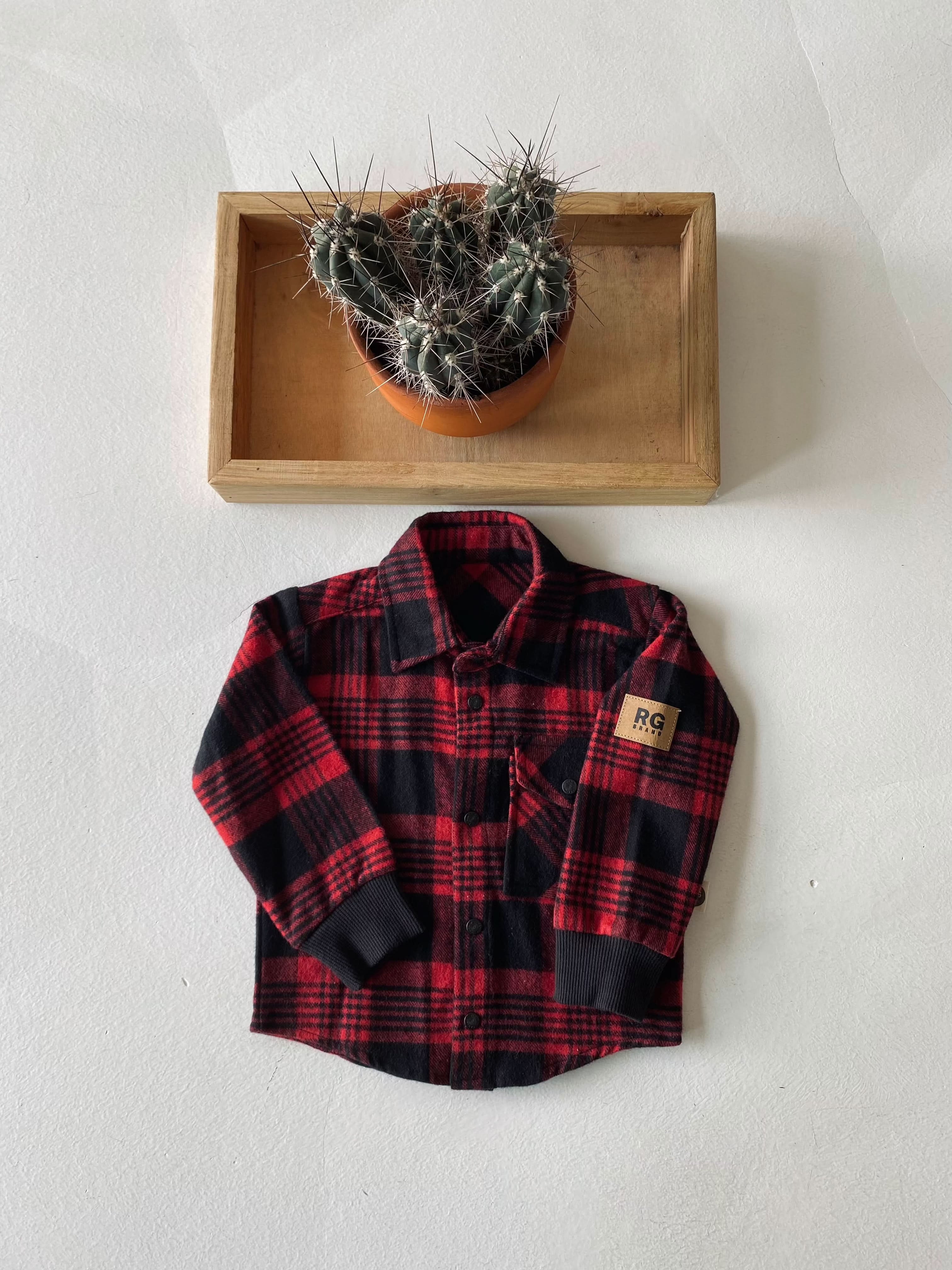 Bebek Jaglon Detailed Lumberjack Shirt for Men - Stylish Flannel Shirt for Outdoor Camping and Casual Wear