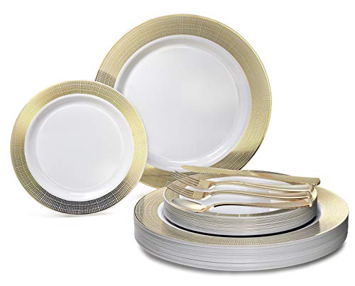 I. Linen White & Gold, Gold Silverware