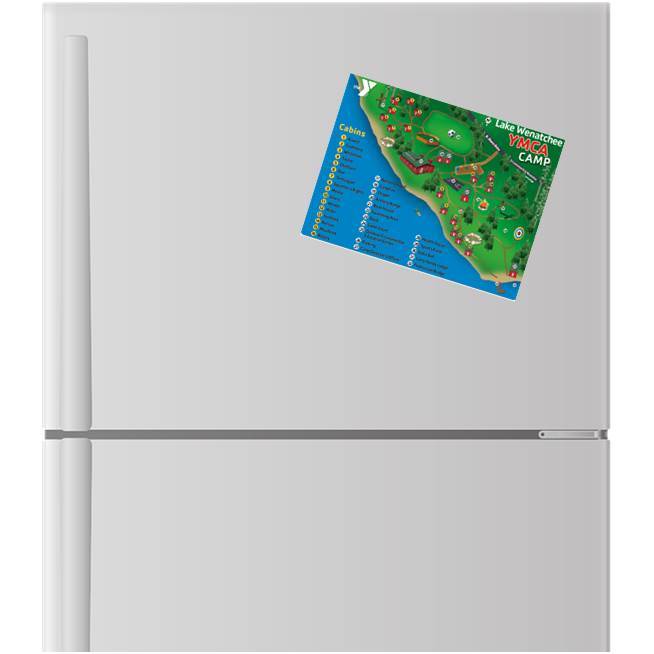 Lake Wenatchee Washington State Souvenir Magnet - USA Travel Map & Logo Gift for Fridge, Office, or Home Decor - Perfect for Travel Enthusiasts & Collectors