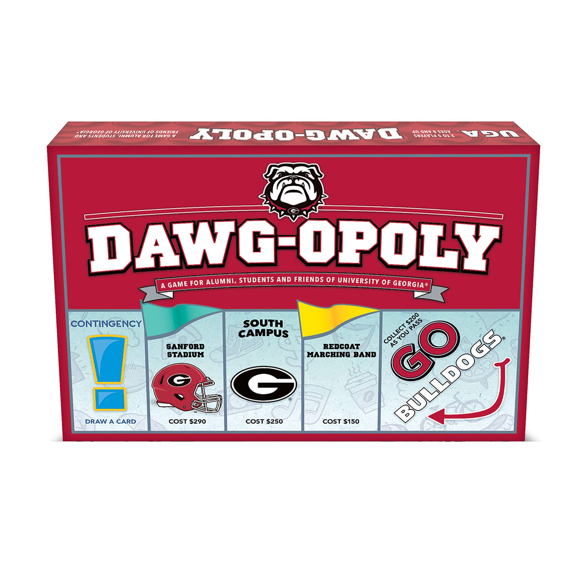 University of Georgia Dawgopoly Board Game - Red & Black Edition | Fun Family Game Night for UGA Bulldogs Fans
