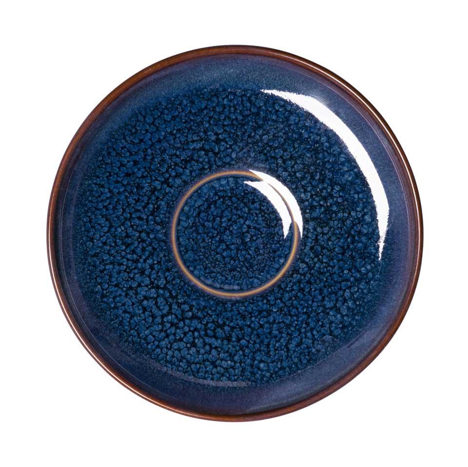 Handmade Denim Espresso Saucers - Set of 4 Ceramic Coffee Cup Plates for Home, Cafe & Restaurant Use