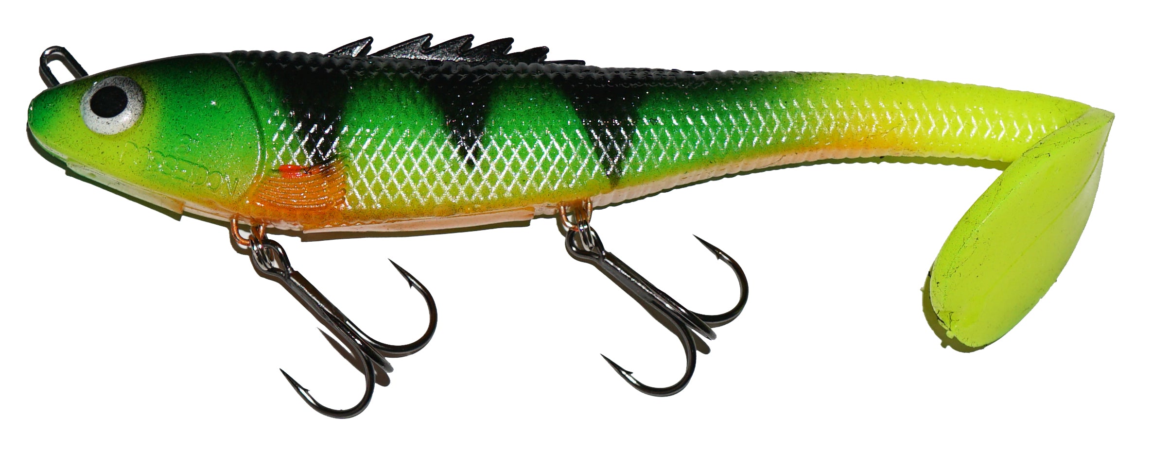 Chaos Tackle Posseidon 8 Swim Bait - Premium Fishing Lure for Bass, Walleye & Pike - Perfect for Freshwater & Saltwater Fishing Adventures