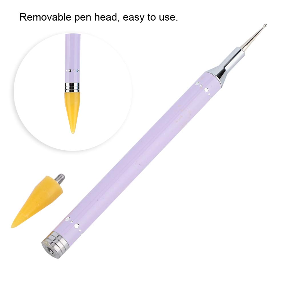 Dual Ended Nail Dotting Pen - Professional Nail Art Dotting Tool for Drawing, Painting & Wax Stone Picking - Candy Color Manicure Set for Salon & Home Use - Perfect for DIY Nail Designs & Professional Manicures