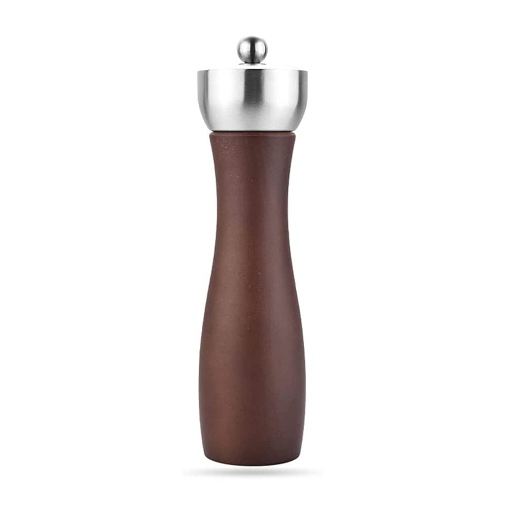 Premium Wooden Pepper Grinder & Salt Mill Set with Ceramic Core - Adjustable Coarseness, Dust-Proof Design - Perfect for Home Kitchen, Restaurant Use & Gourmet Cooking - Ideal for Grinding Fresh Peppercorns, Sea Salt & Spices